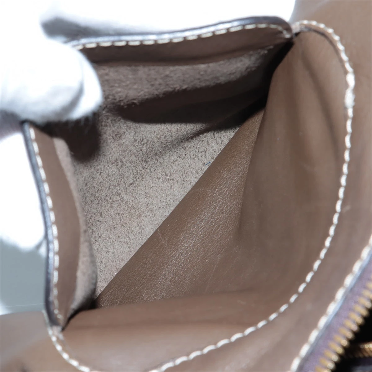 ロエベ カーフレザー ワンショルダーバッグ ベージュ系 LOEWE ロエベ レザー ワンショルダーバッグ