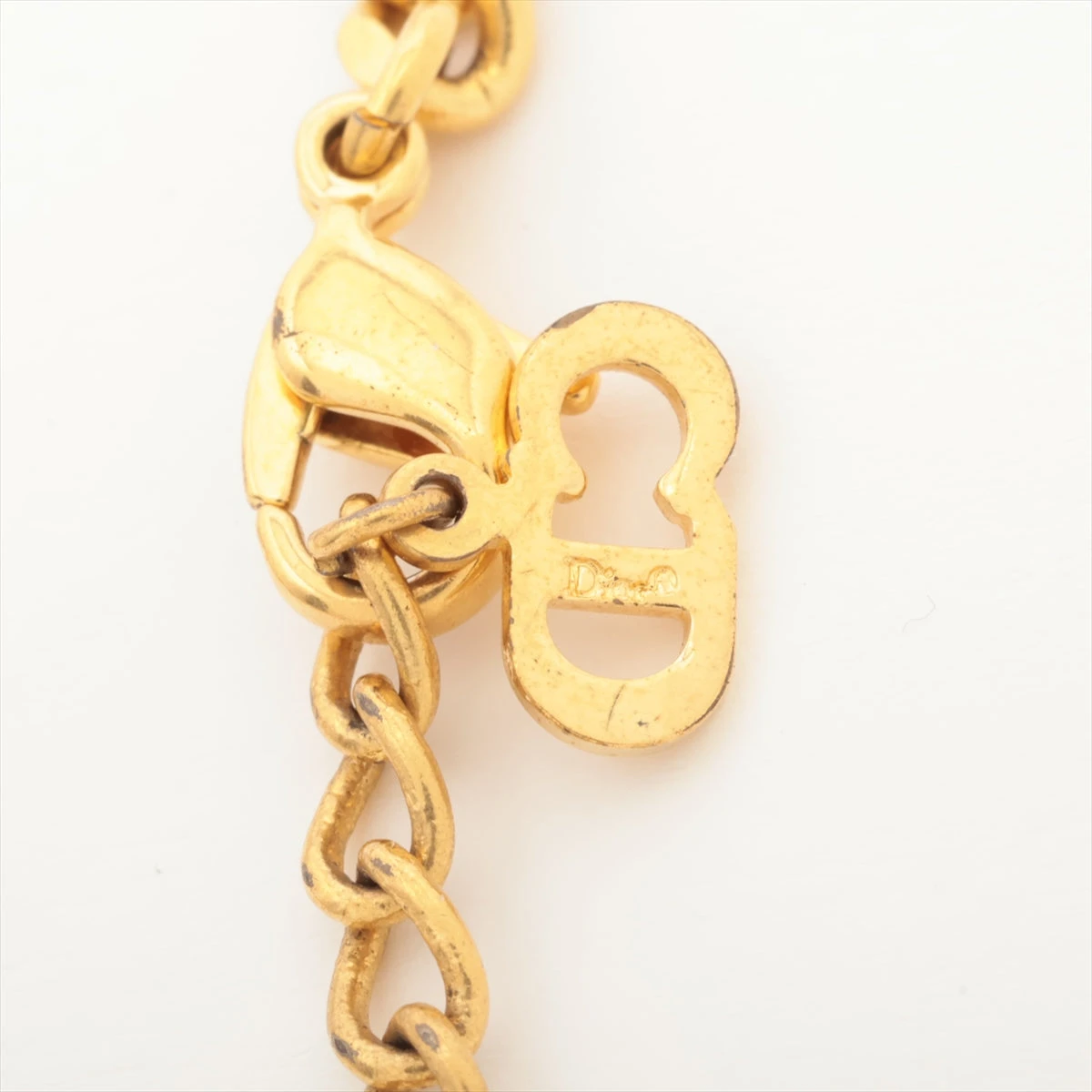 DIOR ロゴ付きゴールドブレスレット 中古・古着通販】Dior (ディオール) ロゴブレスレット ゴールド