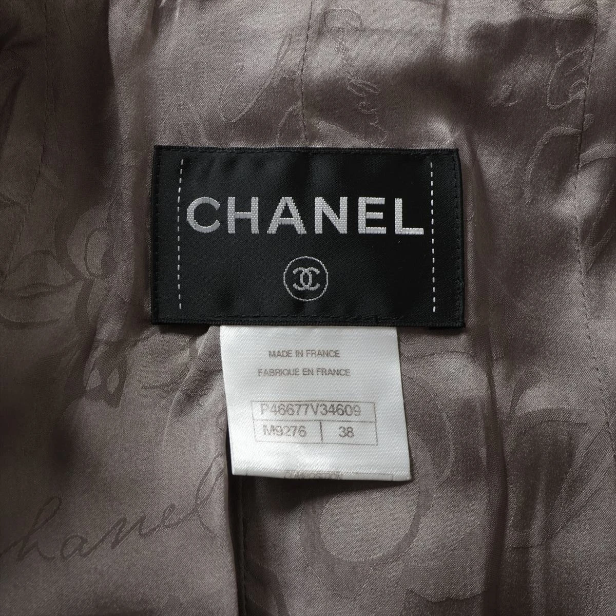 VINTAGE●CHANEL●ココボタン 05A ウール×ナイロン コート 38 シャネル ココボタン 22年 ウール×ポリエステル ロングコート 38