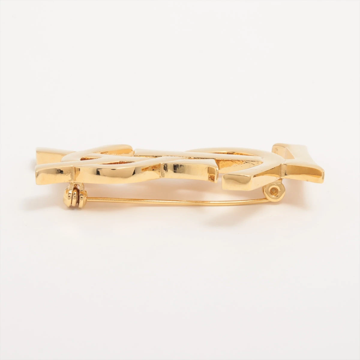 イヴサンローラン YSLロゴ ブローチ GP ゴールド WZ436380｜中古