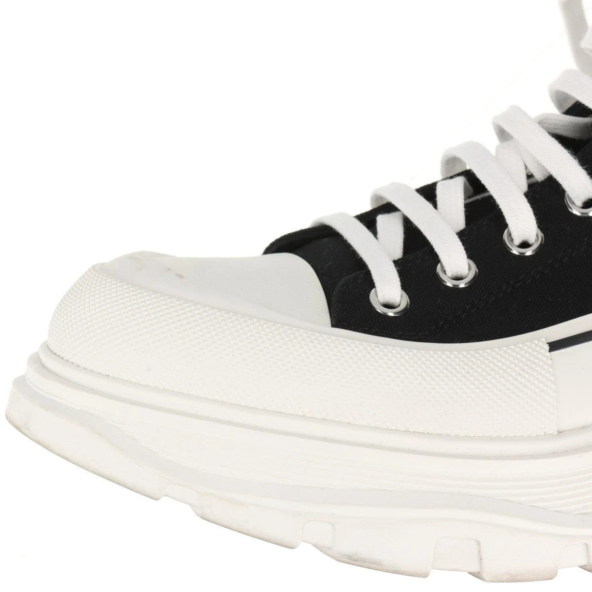 アレキサンダーマックイーン キャンバス ハイカットスニーカー 44