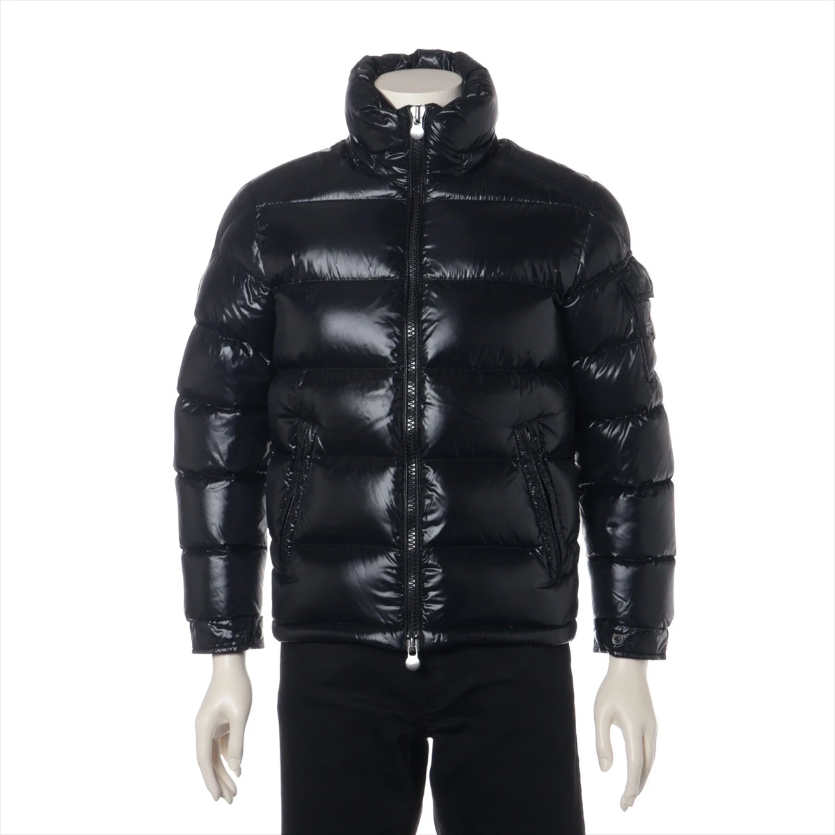 美品　モンクレール MAYA ブラック 0 ダウンジャケット 黒 S ブラック New Moncler Mayaダウンジャケット : ダウンジャケット
