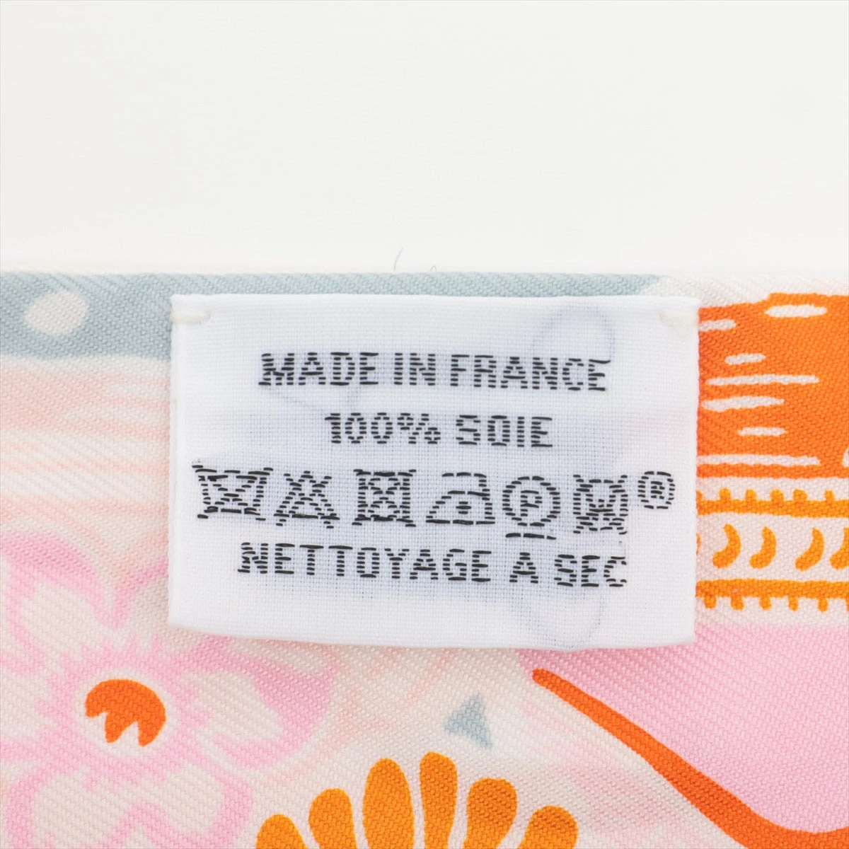 エルメス ツイリー BINGATA ビンガタ スカーフ シルク オレンジ  