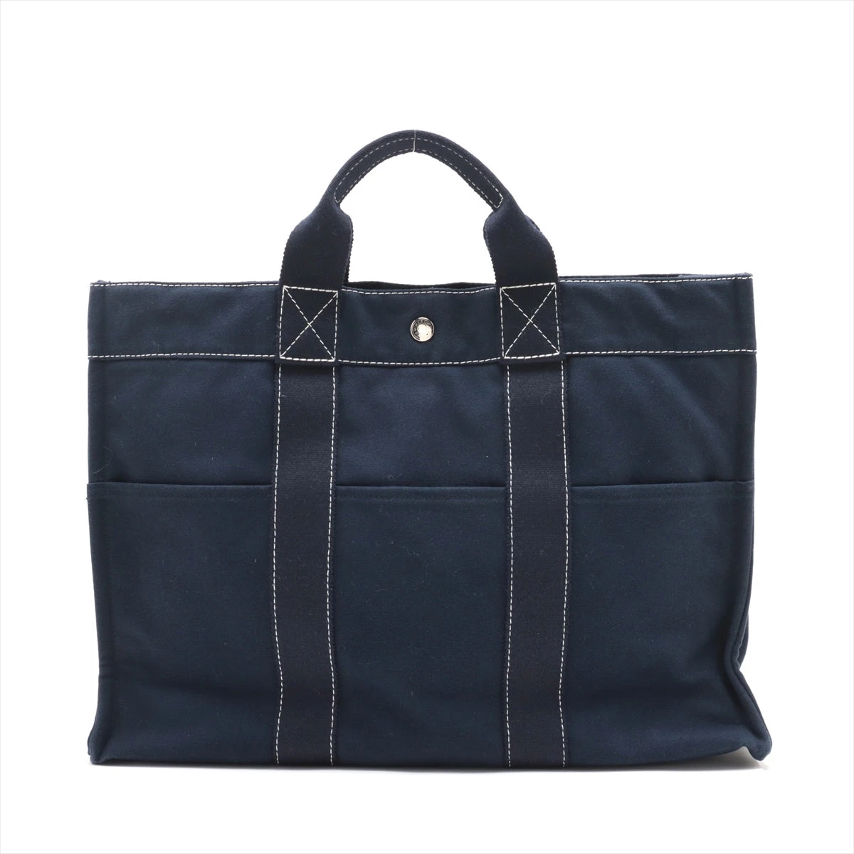 HERMES エルメス フールトゥ MM トートバッグ トート ネイビー