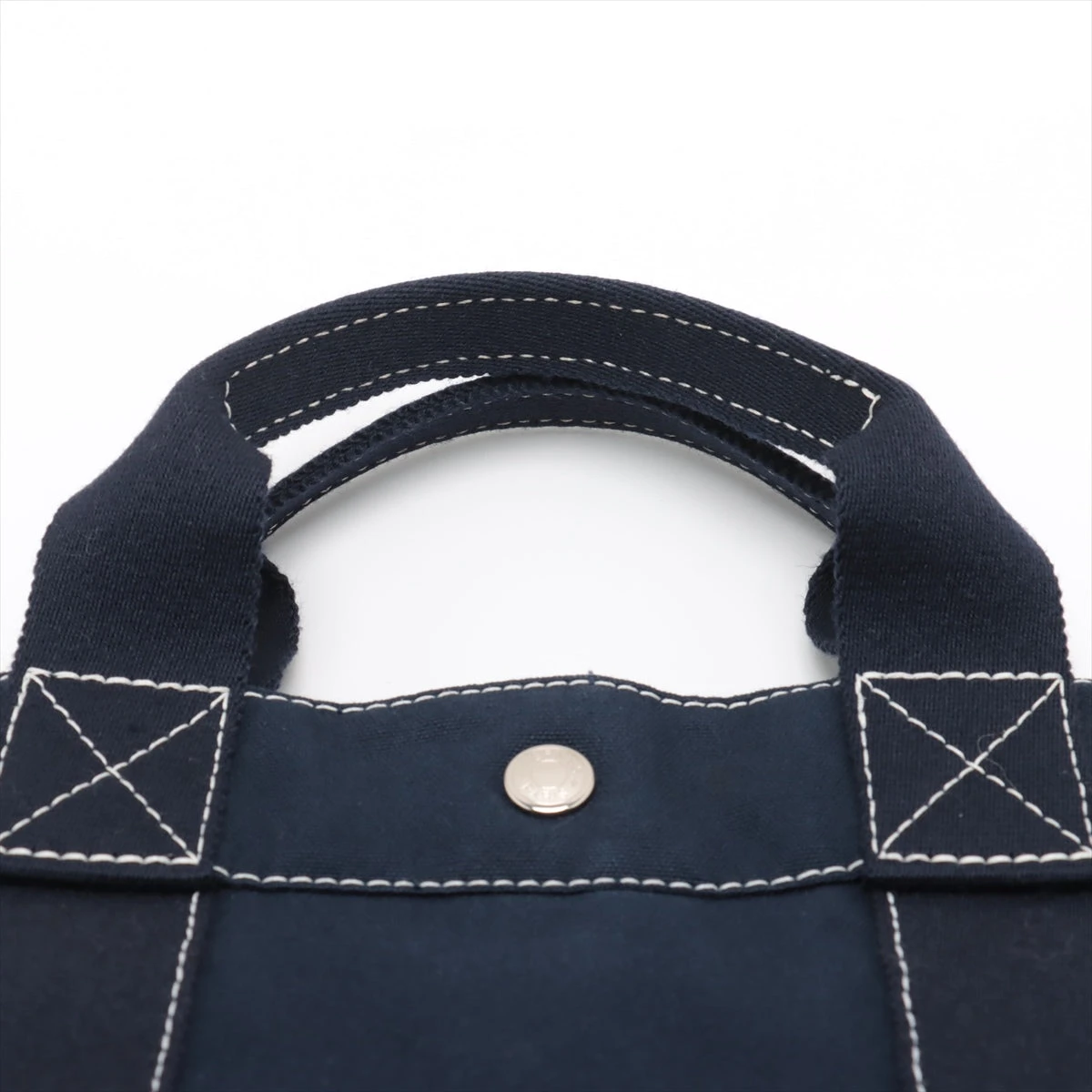 HERMES フールトゥ トートバッグ 鞄 肩掛け キャンバス ポケット