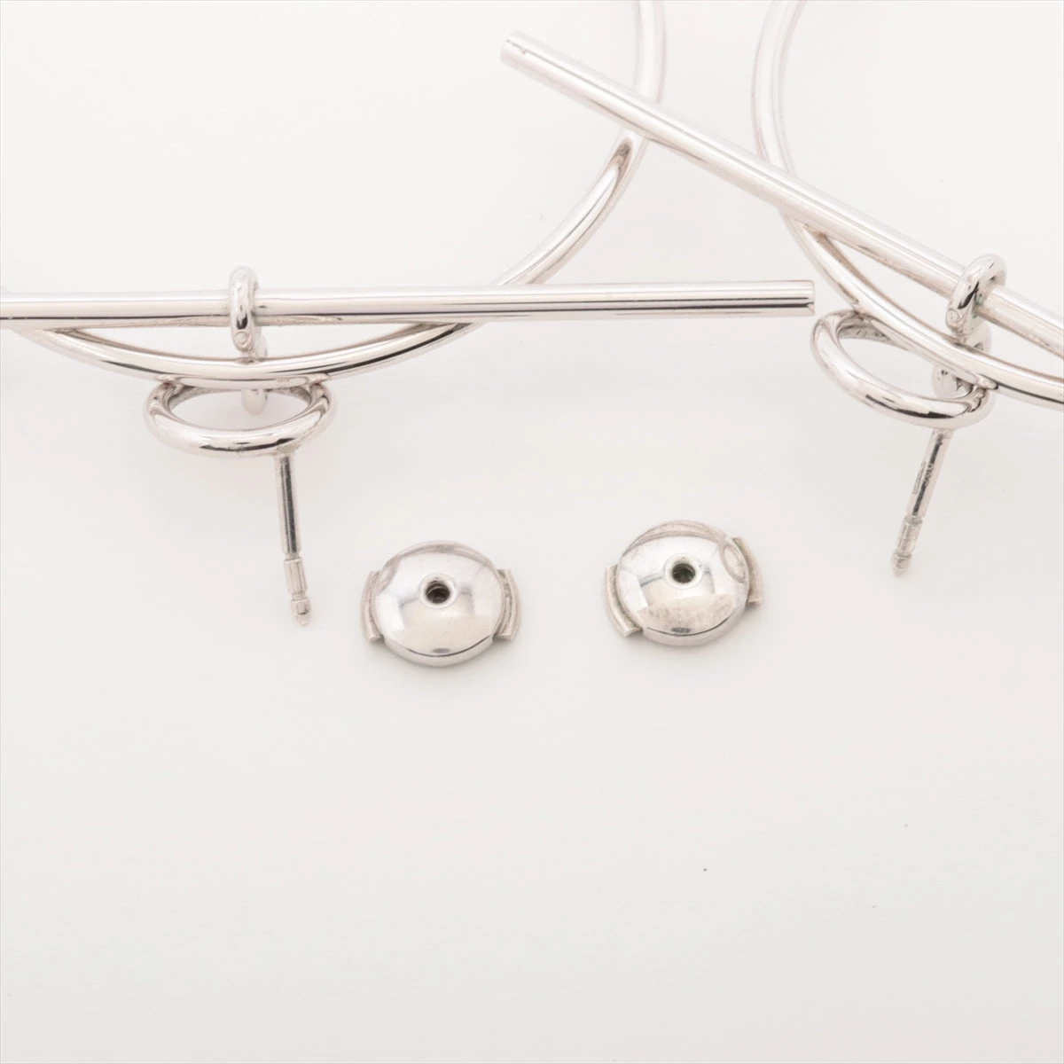 未使用品 美品　HERMES エルメス  両耳　ピアス VINTAGE HERMES/エルメス】Loop grand pierce(両耳)（ピアス（両