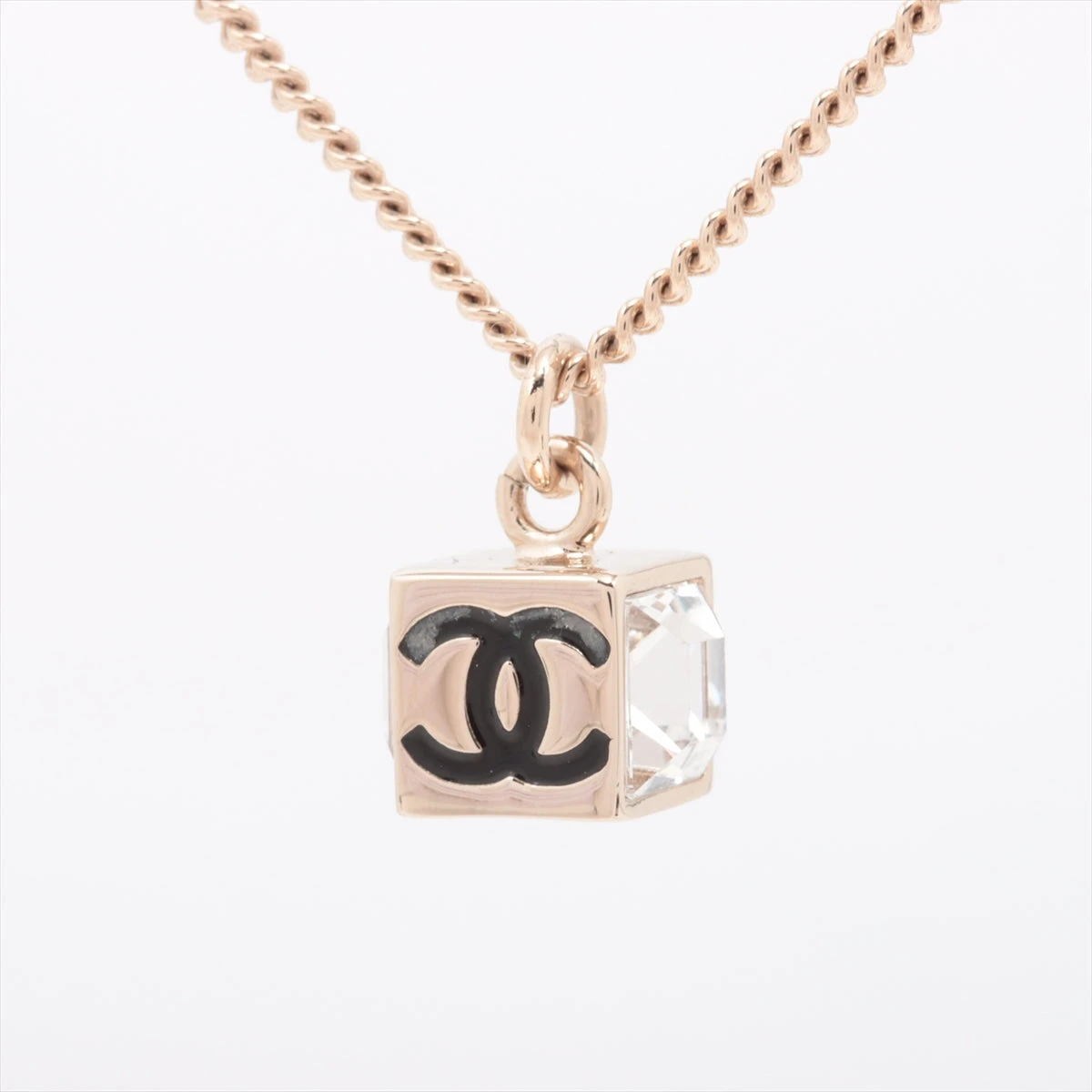 【CHANEL】ココマーク リボン B24K ネックレス ラインストーン CHANEL ココマーク ラインストーン ネックレス