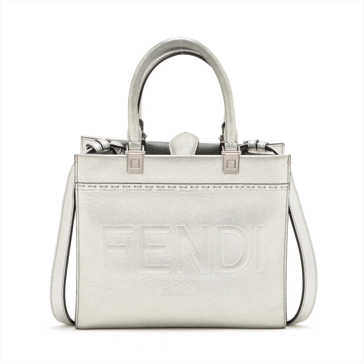 23FW【FENDI】フェンディ サンシャイン スモール シルバーレザー 23FW【FENDI】フェンディ サンシャイン スモール シルバーレザー