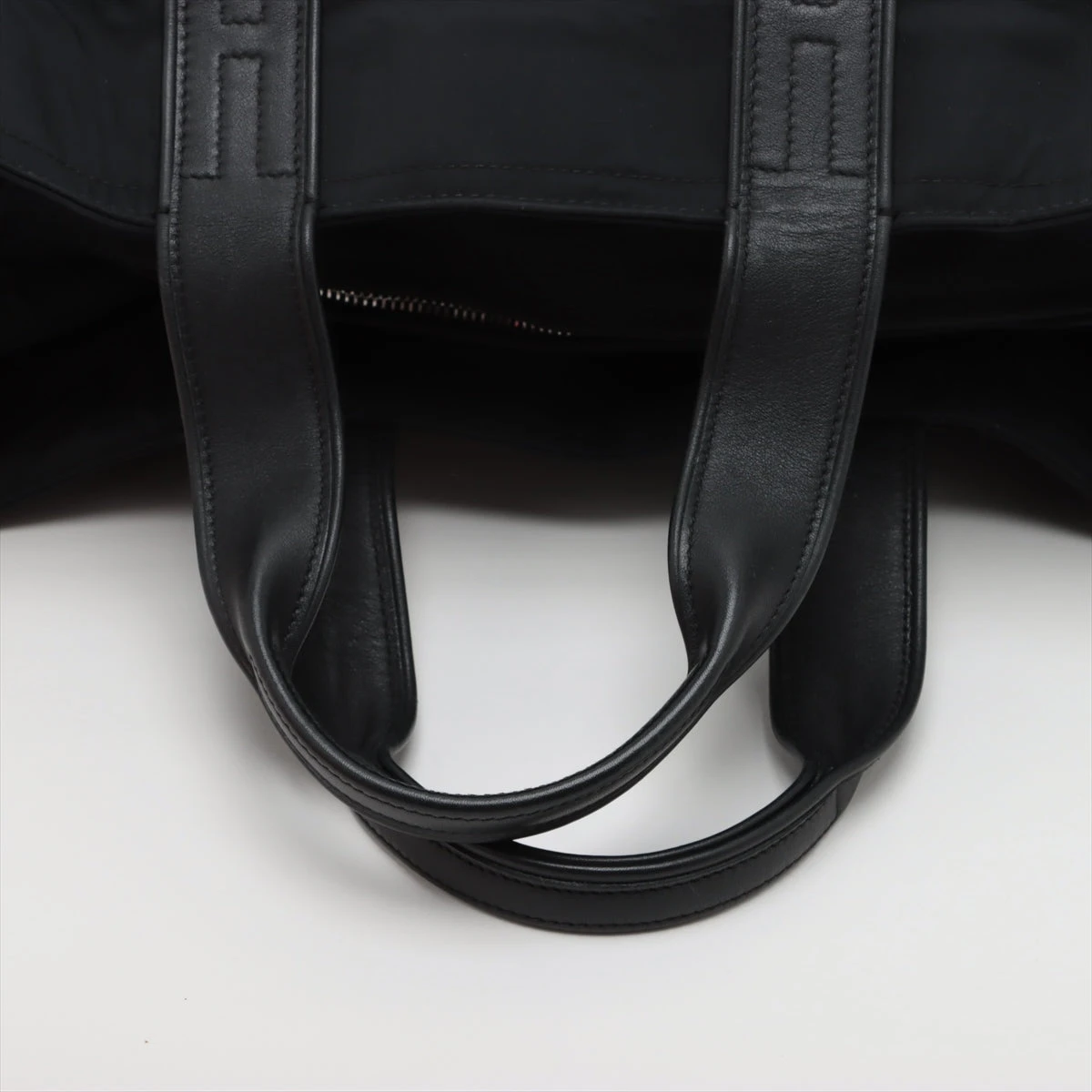 エルメス アカプルコPM ナイロン×レザー ブラック シルバー金具