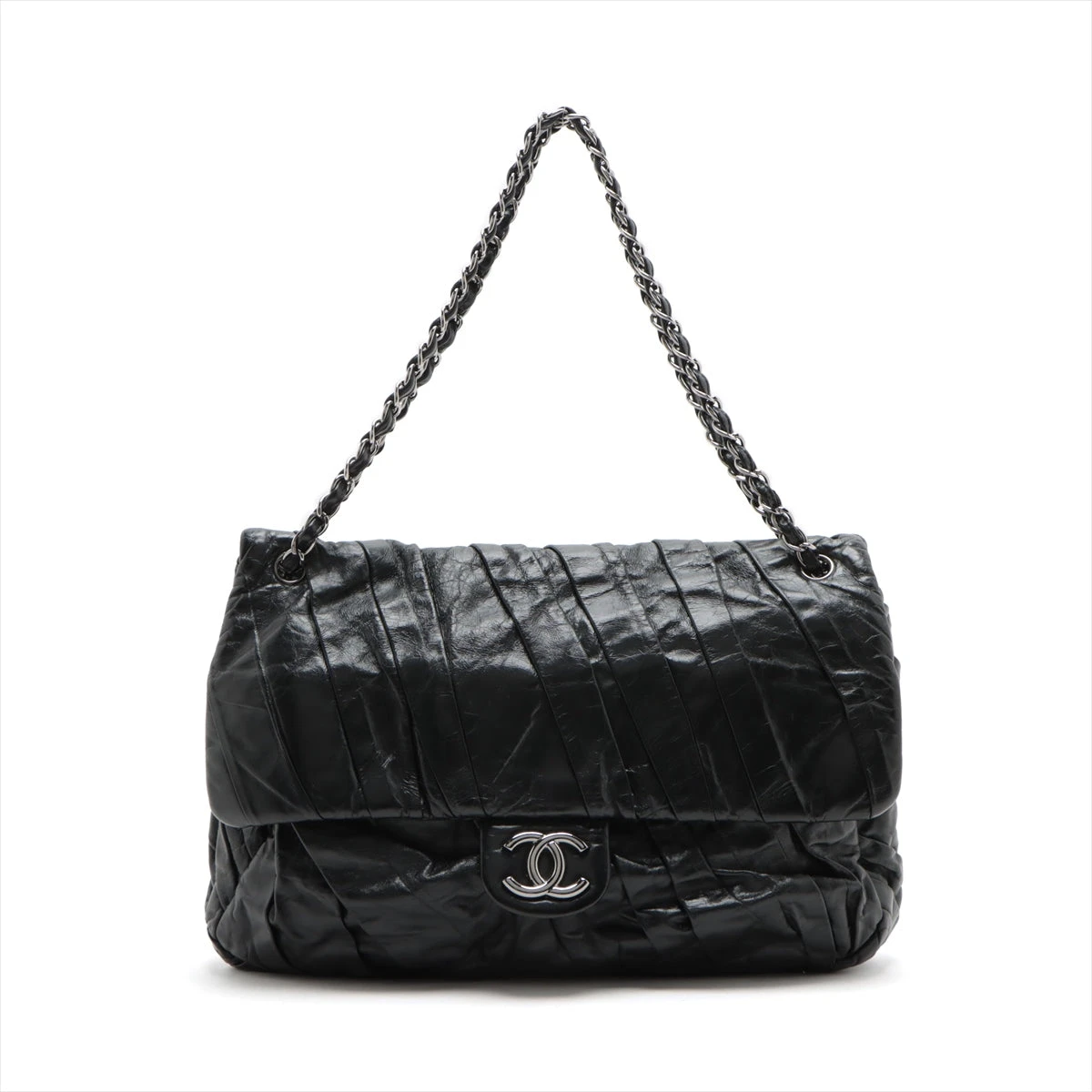 シャネル レザー ココマーク ショルダーバッグ 黒 銀金具 楽天市場】CHANEL シャネル マトラッセ ココマーク チェーン