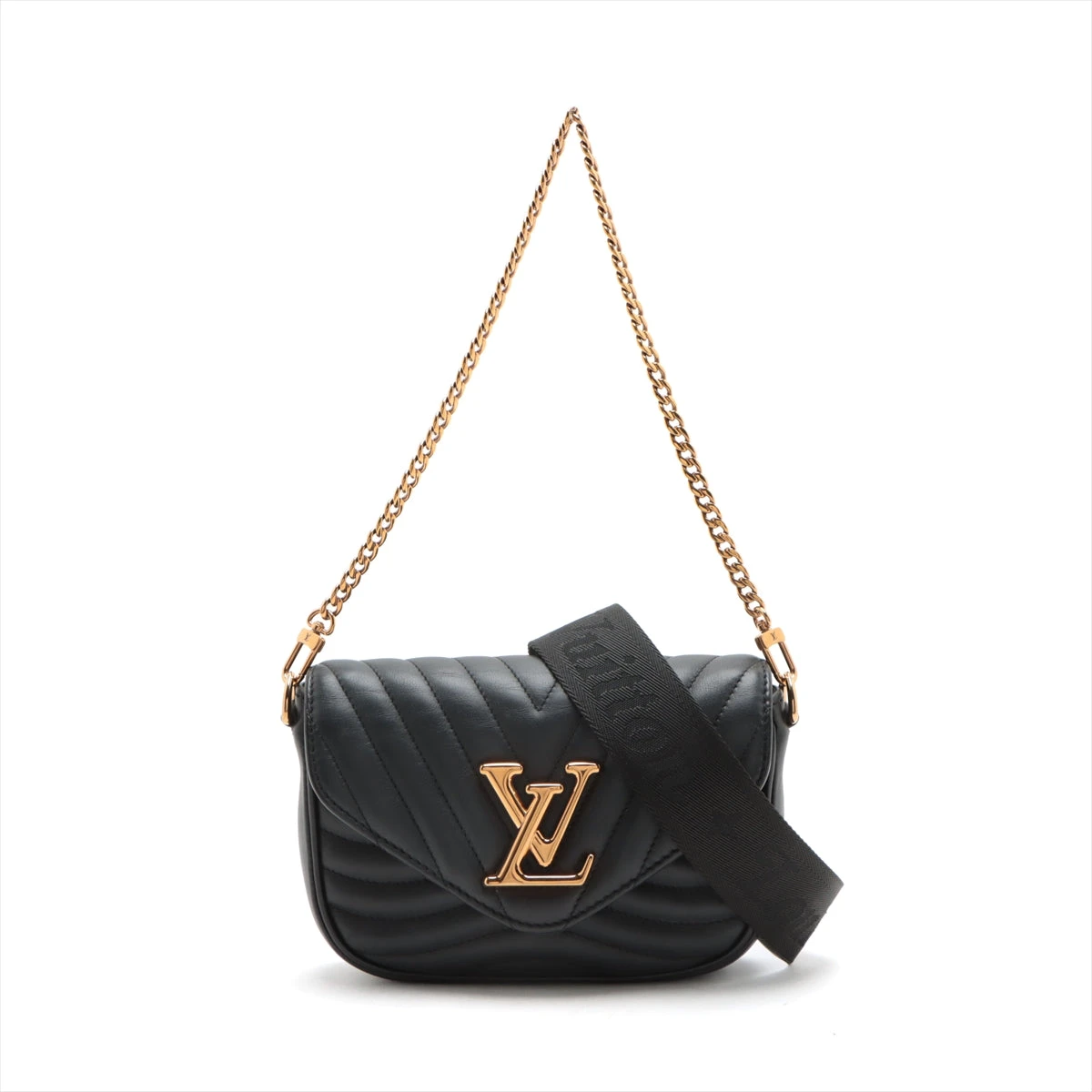 ヴィトン LVロゴ ミュルティポシェット M56461 RFID反応あり A3349030