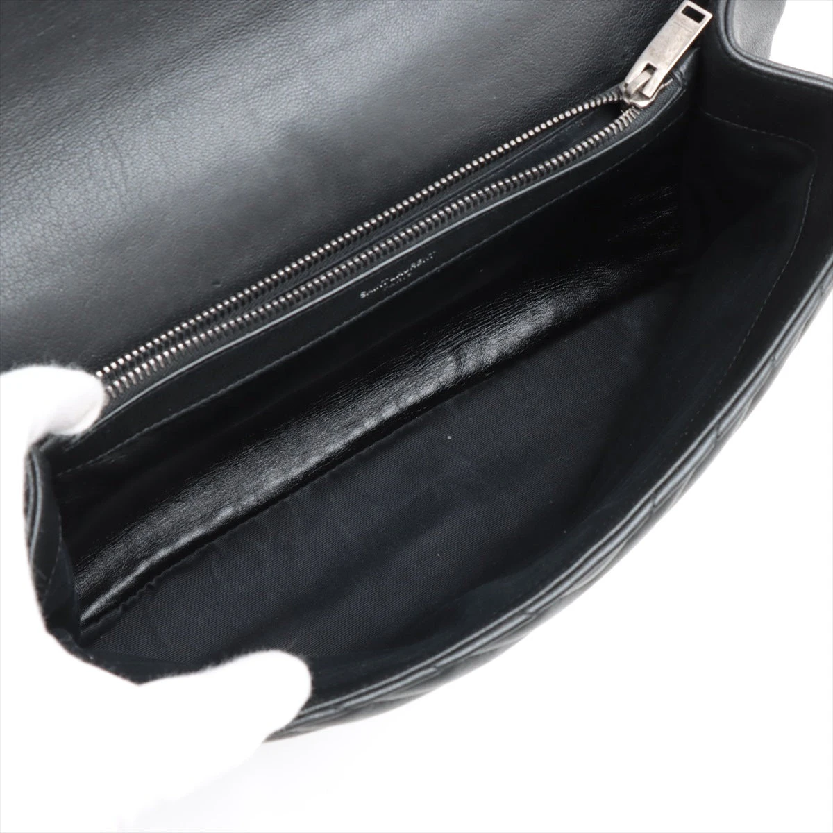美品　サンローラン　パリ　レザー　2way ハンドバッグ　ブラック YSL カバ ハンドバッグ レザー ブラック 2WAY サンローランパリ