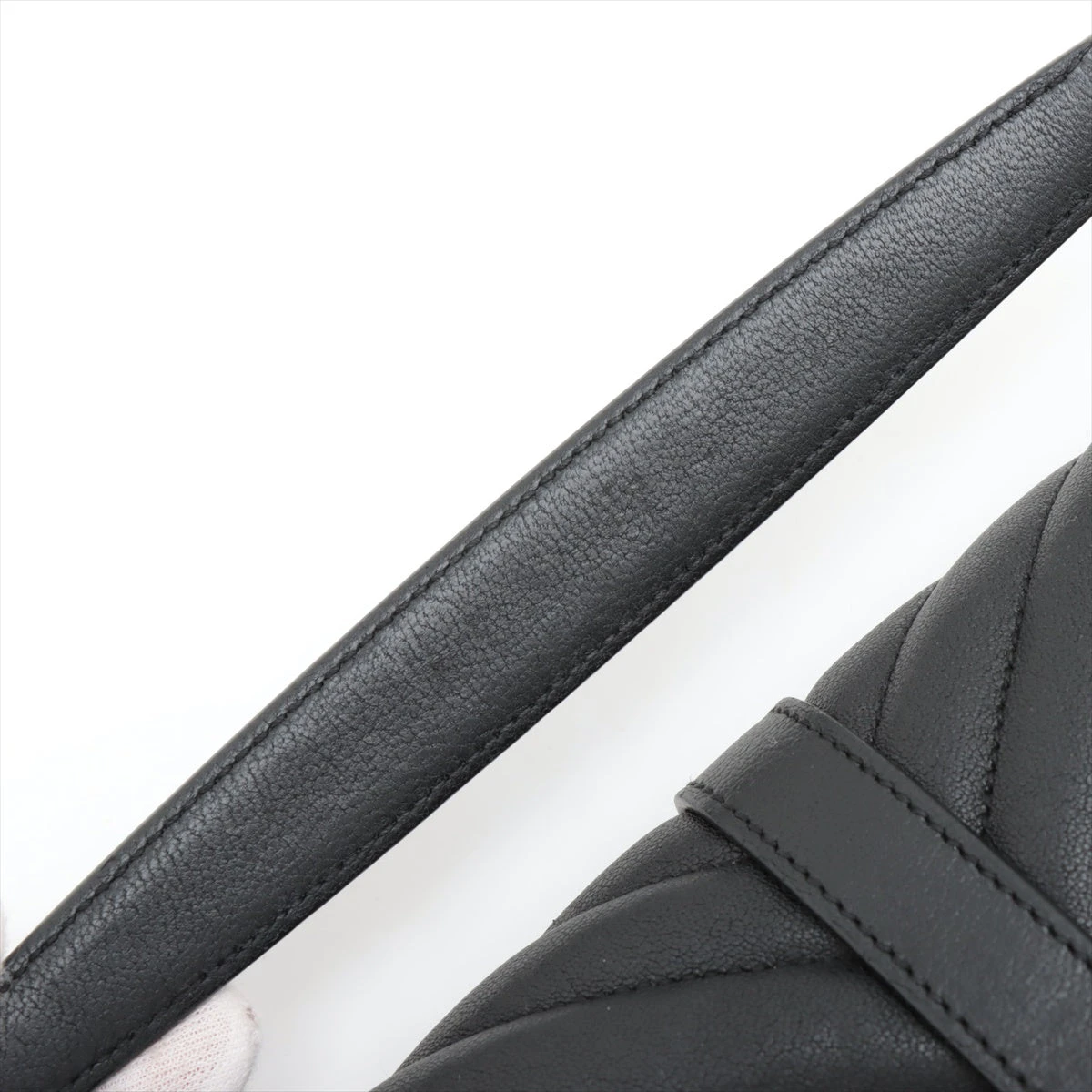 美品　サンローラン　パリ　レザー　2way ハンドバッグ　ブラック YSL カバ ハンドバッグ レザー ブラック 2WAY サンローランパリ