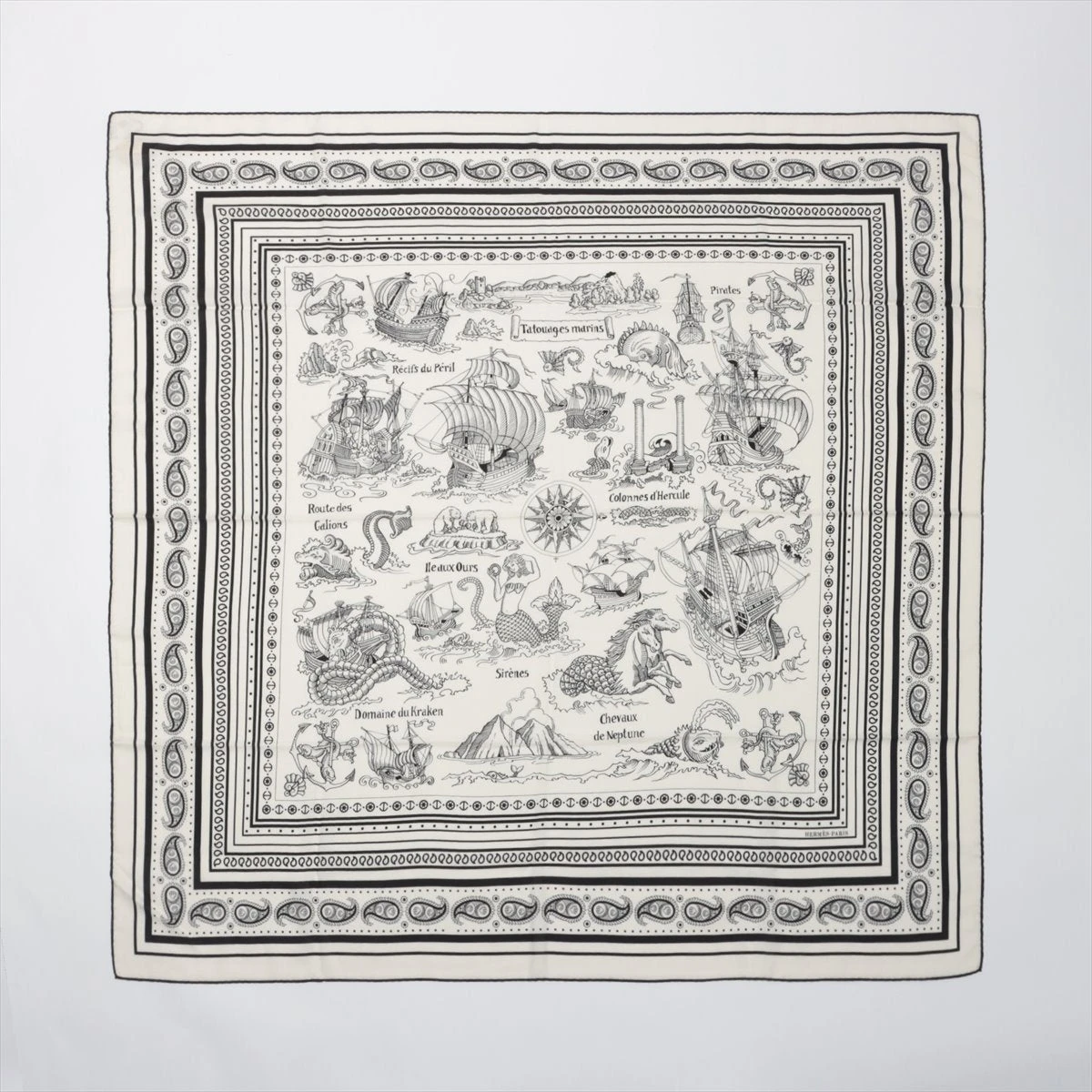 エルメス カレジェアン Tatouages Marins Bandana 船乗りのタトゥー