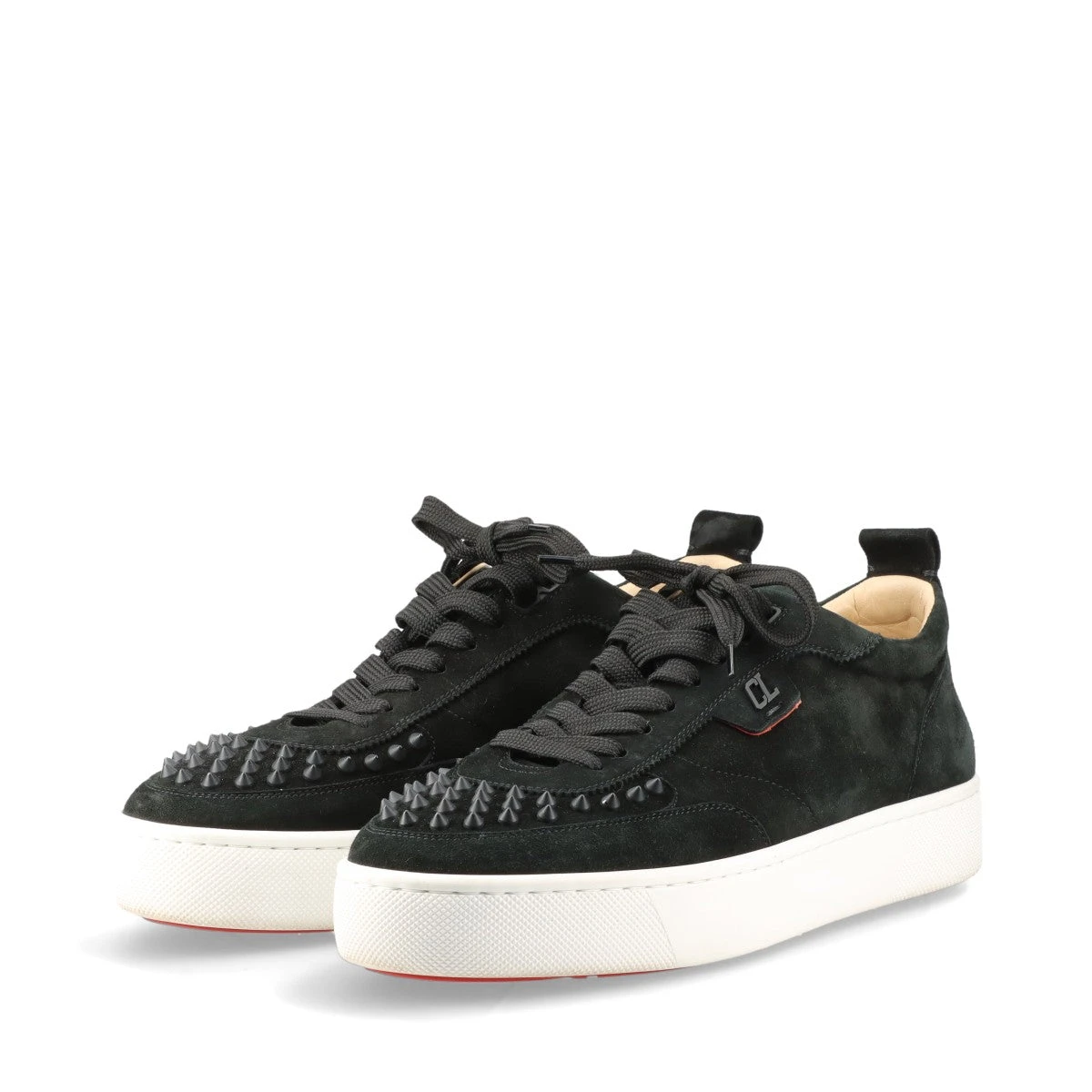クリスチャンルブタン スパイクスタッズ ボア スエード モカシン ブーツ  41 CHRISTIAN LOUBOUTIN スパイクスタッズ スリッポン 41