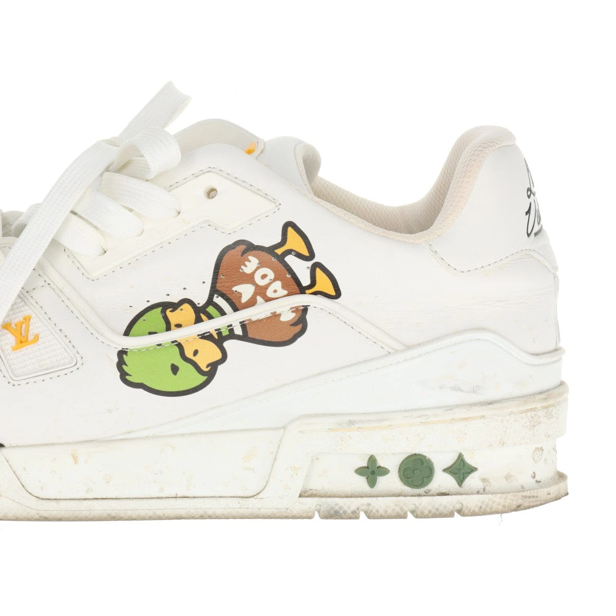 ヴィトン×NIGO LVトレイナーライン 21年 レザー スニーカー 6 1/2