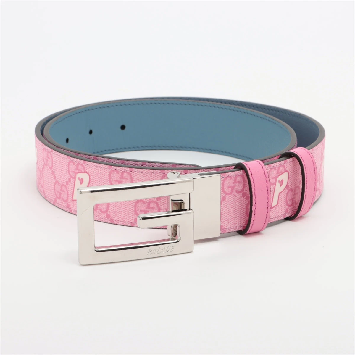 GUCCI GGスプリーム PVC Gバックル ベルト