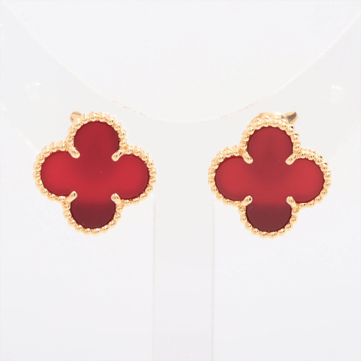 美品 ヴァンクリーフ&アーペル ヴィンテージアルハンブラ カーネリアン 中古】VAN CLEEF & ARPELS VINTAGE ALHAMBRA CARNELIAN ヴァン