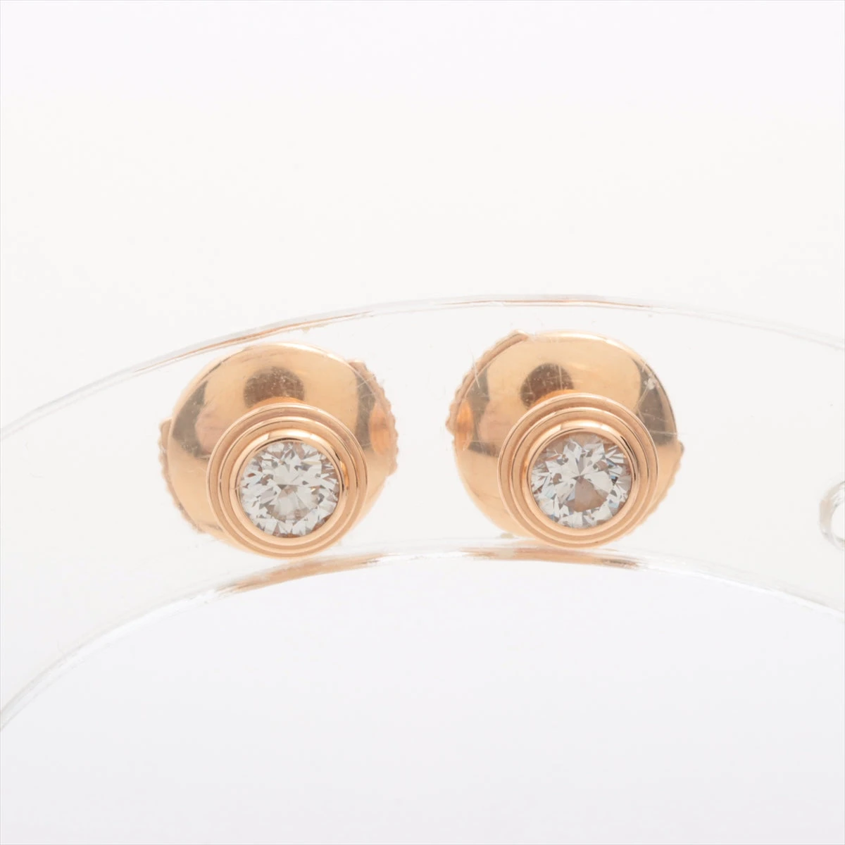 カルティエ ダムール MM ダイヤ ピアス 750(PG) 1.9g A3345072