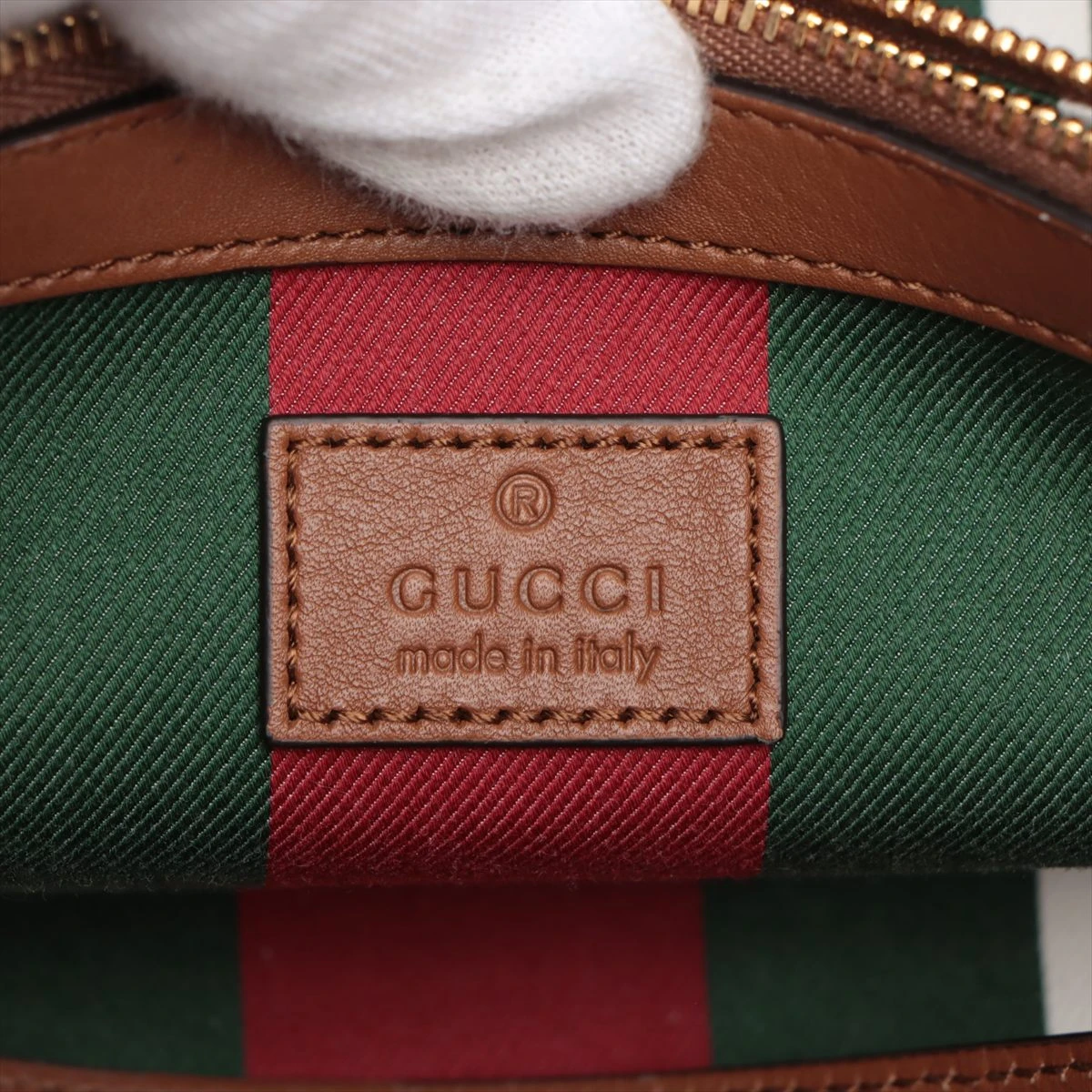 グッチ GGエンブレム GGスモールトート PVC×レザー トートバッグ