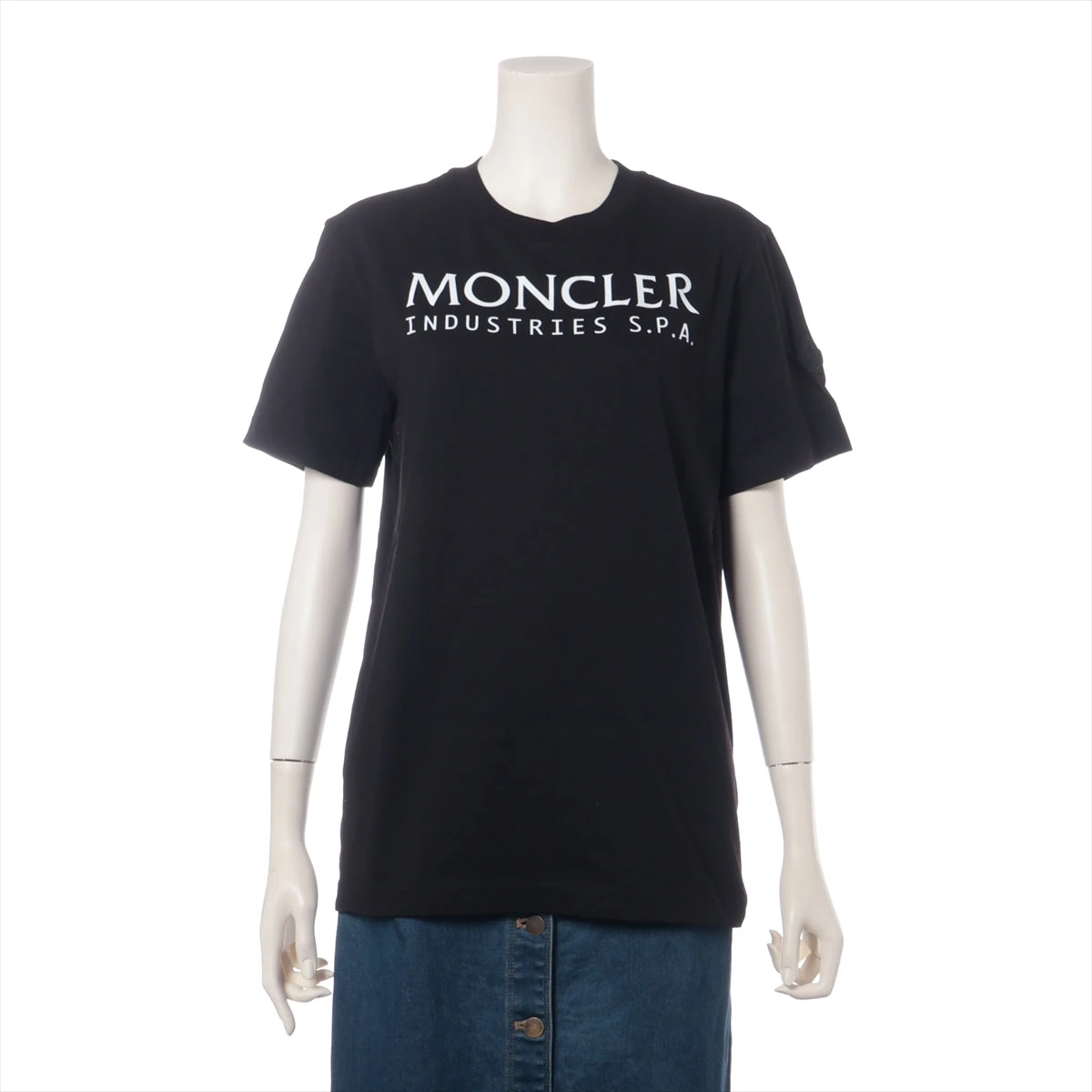 モンクレール 23年 コットン Tシャツ XS ユニセックス ブラック 
