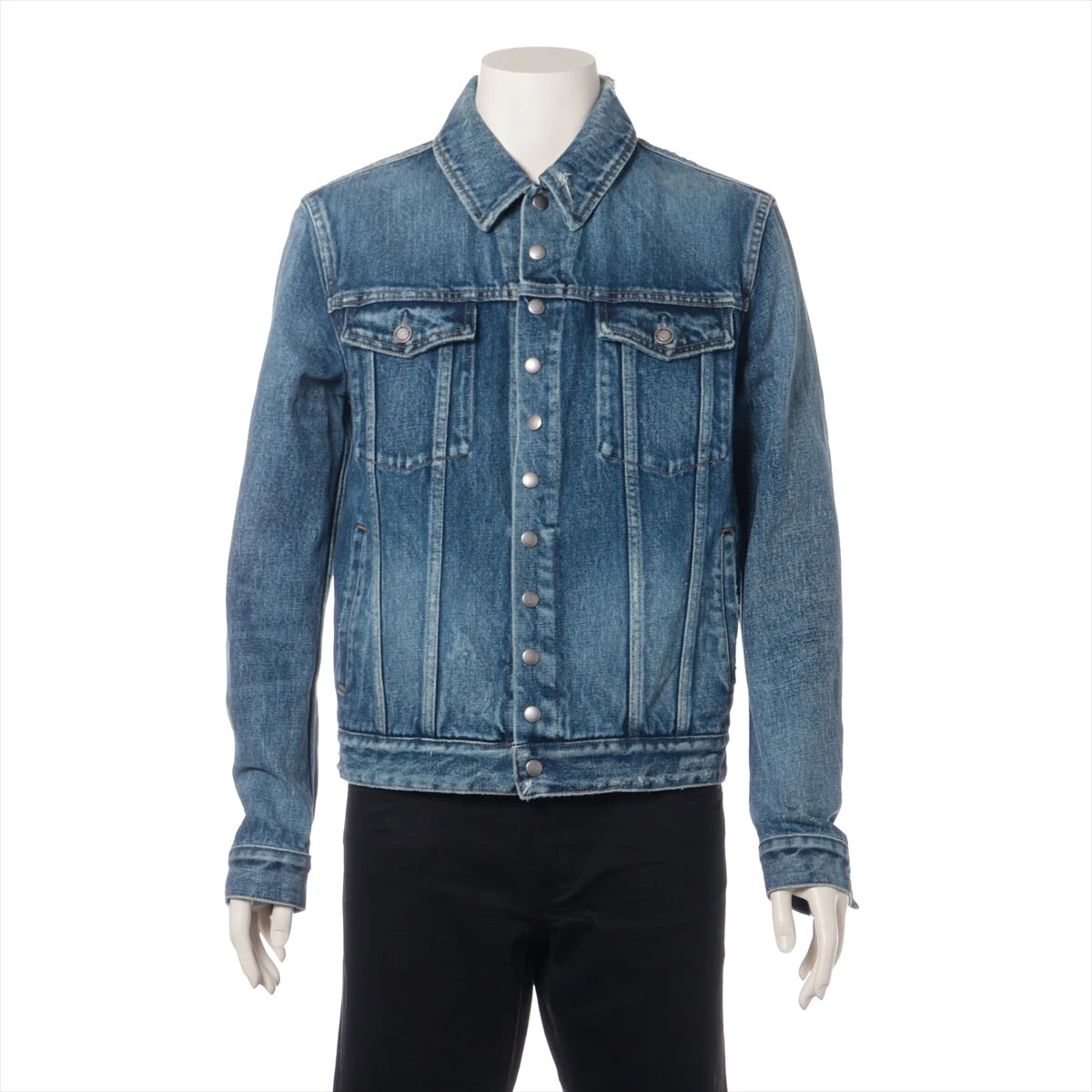SAINT LAURENT ダメージデニムジャケット SAINT LAURENT ダメージデニムジャケット - メルカリ