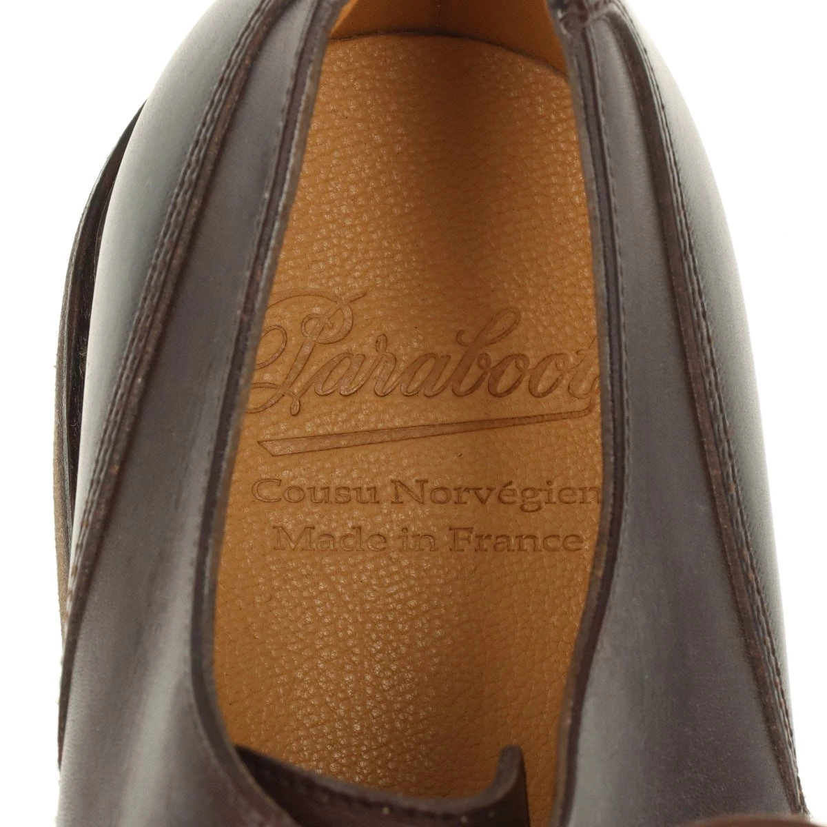 美品 パラブーツ シャンボード レザー モックトゥレザーシューズ ブラウン 8 Paraboot - CHAMBORD / TEX MARRON-LIS CAFE シャンボード