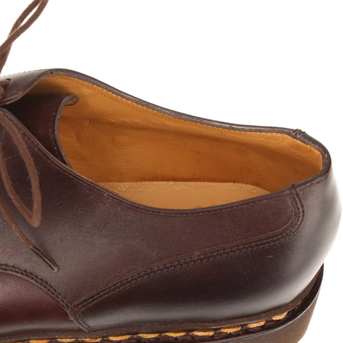 美品 パラブーツ シャンボード レザー モックトゥレザーシューズ ブラウン 8 Paraboot - CHAMBORD / TEX MARRON-LIS CAFE シャンボード