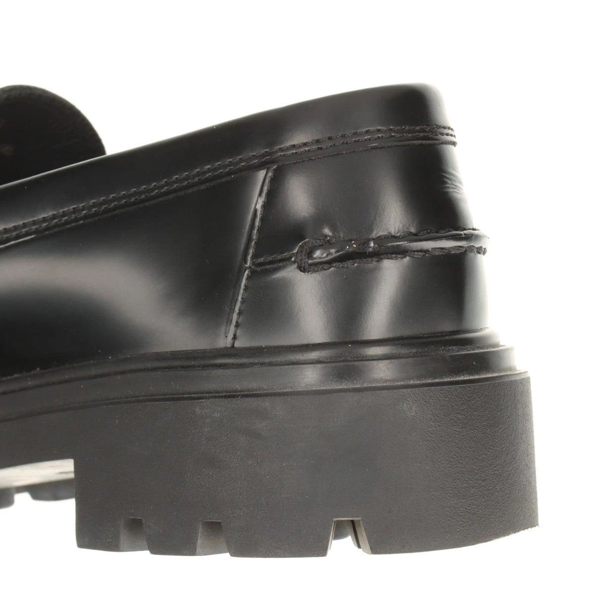 37♪厚底 シューズ　ケイト レザー ローファー トッズ ケイト レザー ローファー 37 レディース ブラック
