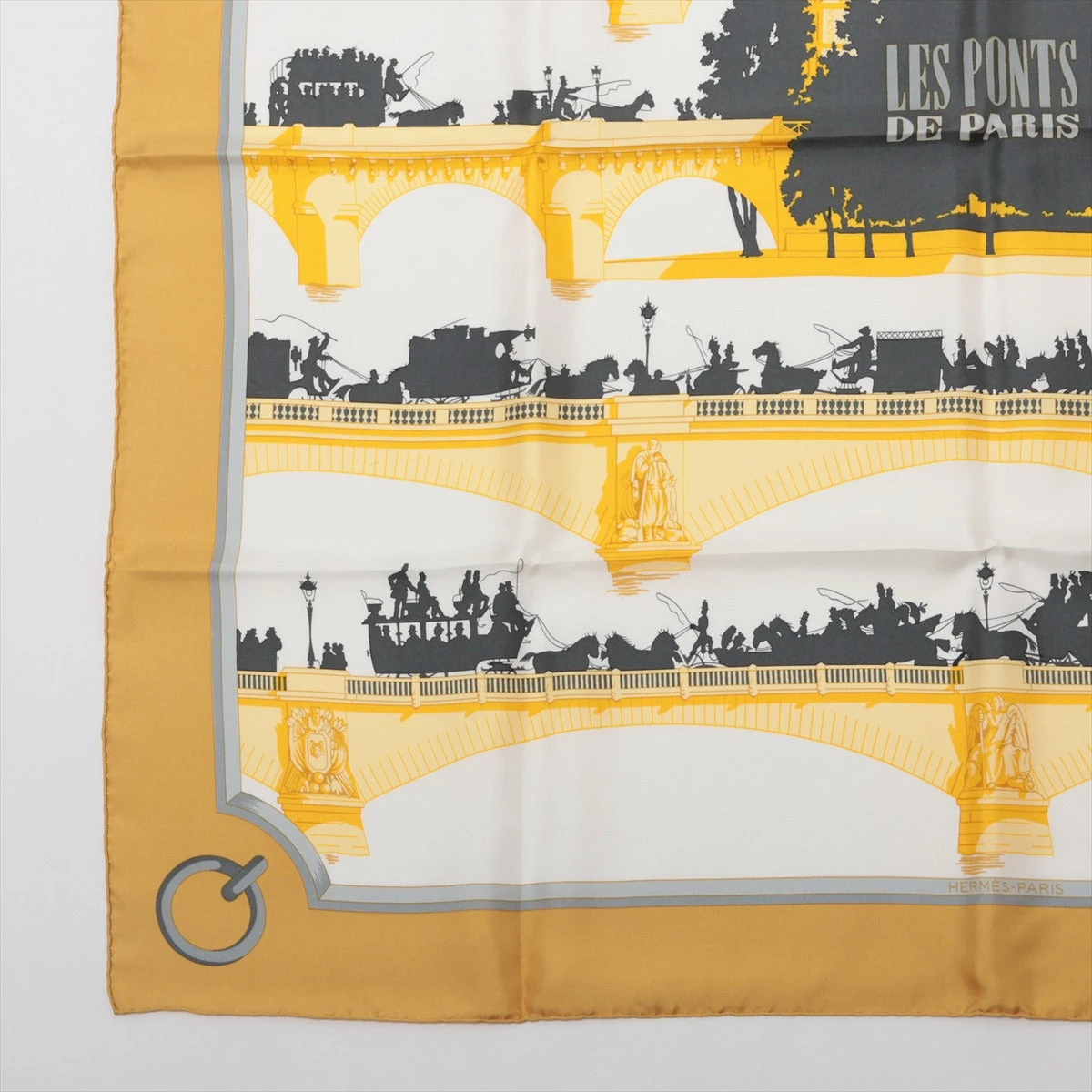 エルメス カレ90 LES PONTS DE PARIS パリの橋 スカーフ シルク