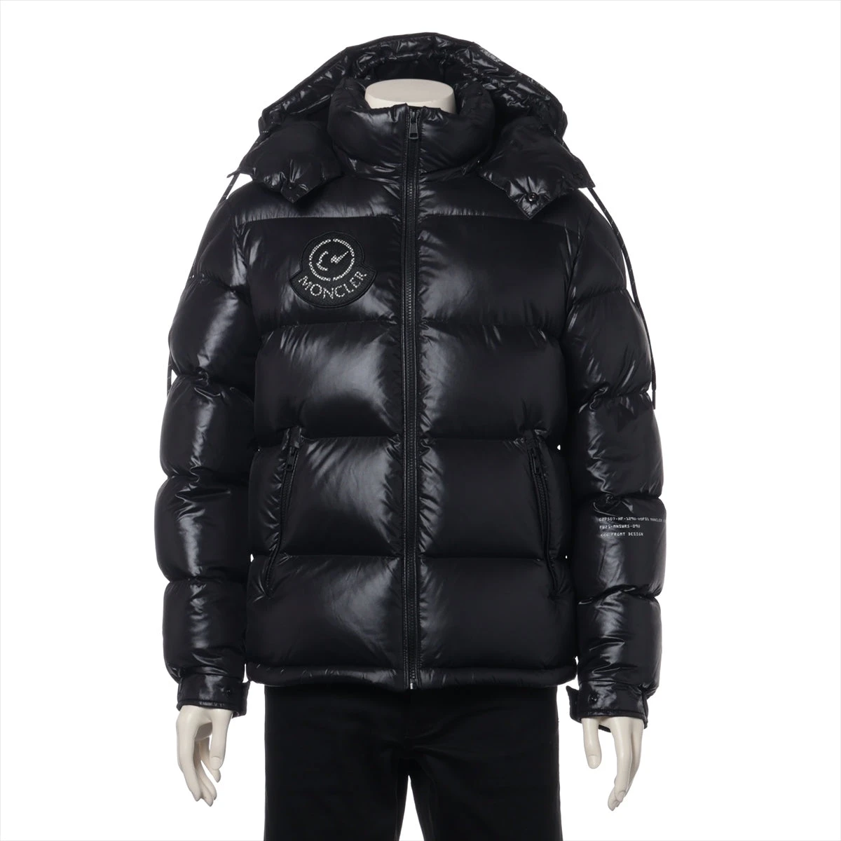 ［新品同様］モンクレール　ジーニアス　フラグメント　ダウンジャケット　ブラック モンクレールジーニアス フラグメント HANTIUM 21年 ナイロン ダウン