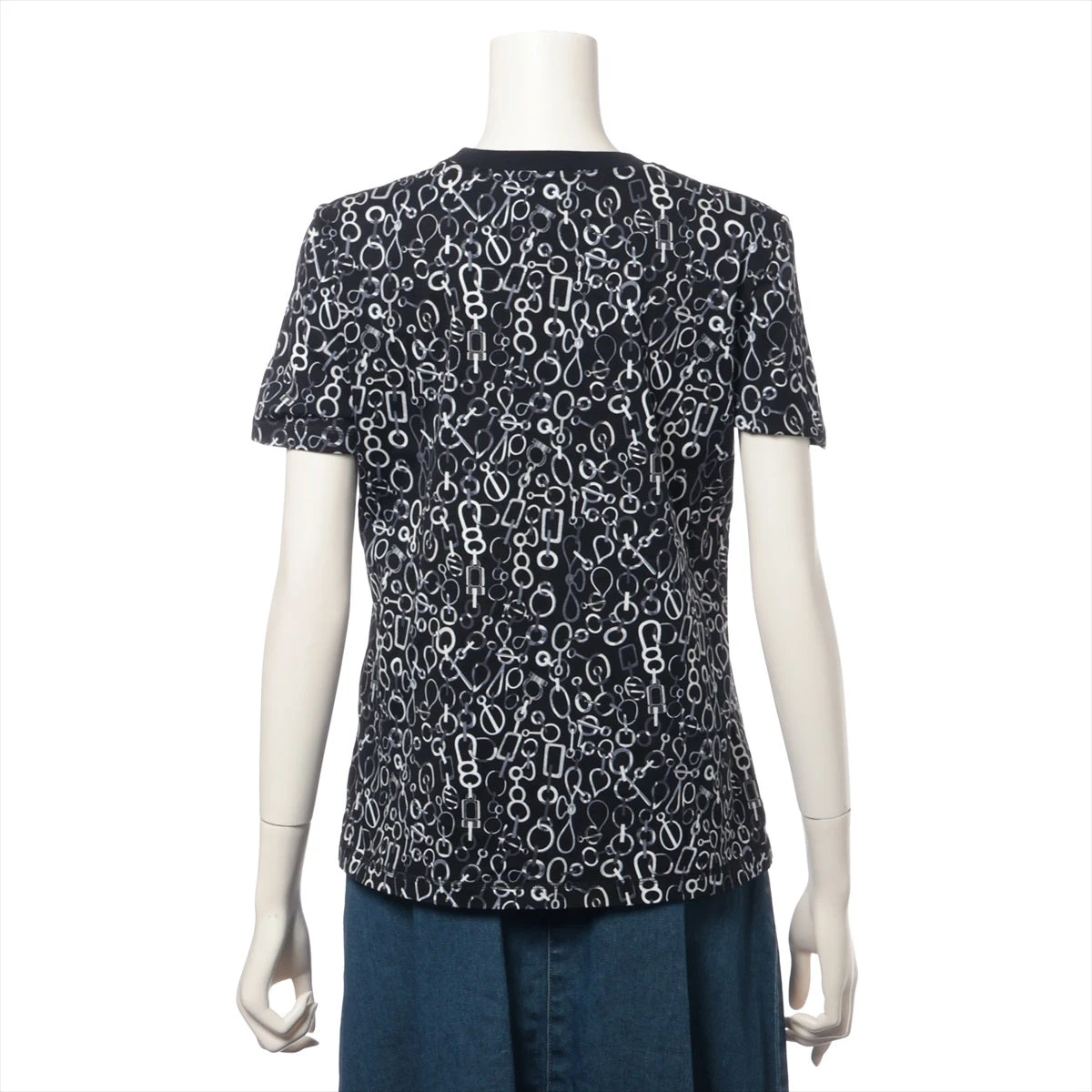 エルメス 23AW コットン Tシャツ 38 レディース ブラック