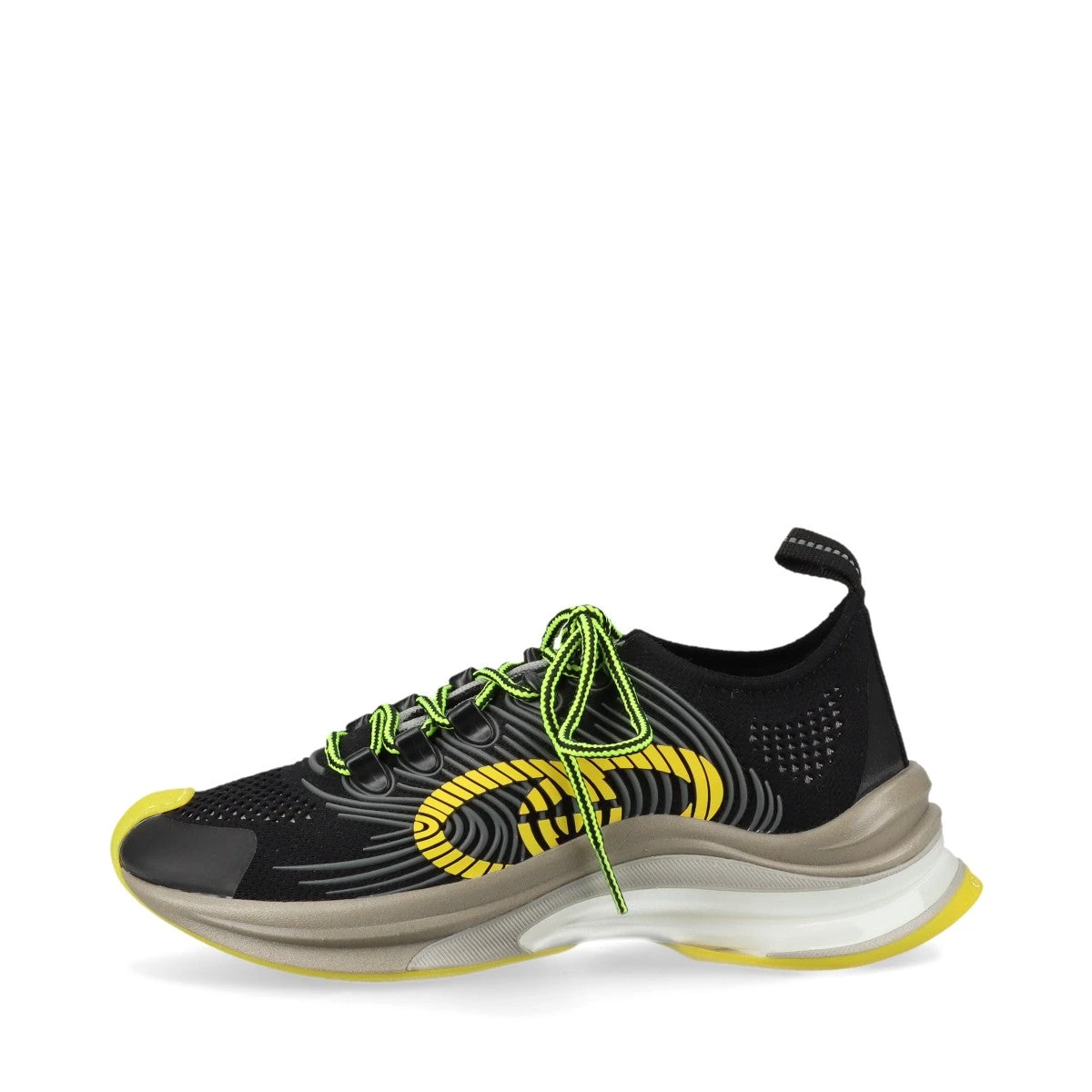 グッチ GUCCI RUN ラバー×ファブリック スニーカー 35.5 レディース 
