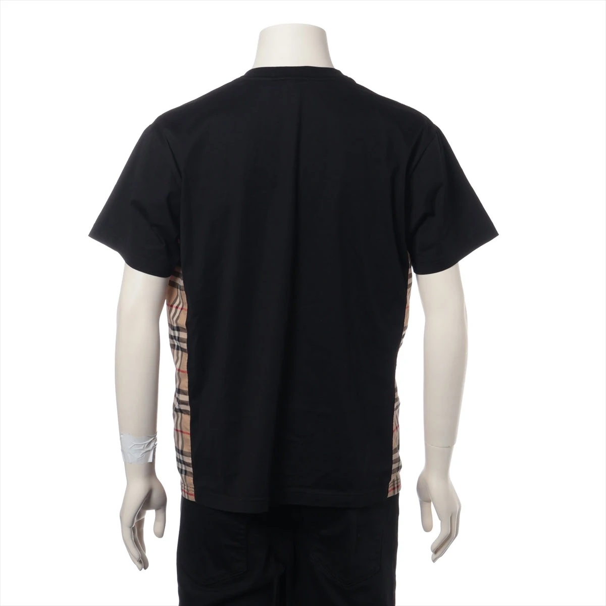 BURBERRY バーバリー チェック柄 ロゴTシャツ 新作 黒 XXL