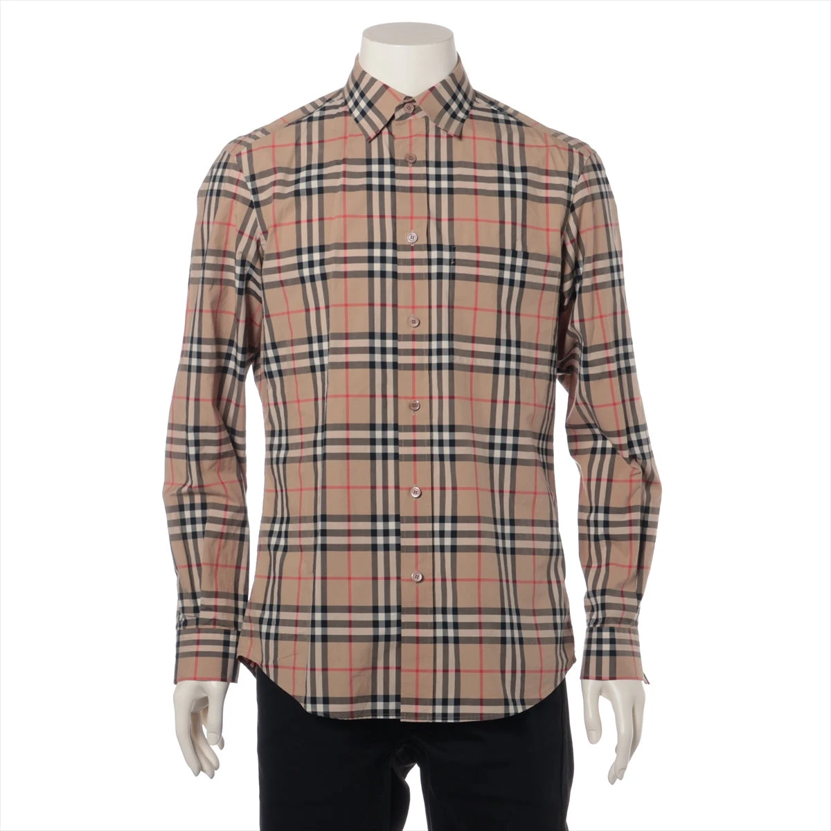 バーバリー ティッシ期 ロゴテーピング コットン シャツ XXL 8017556