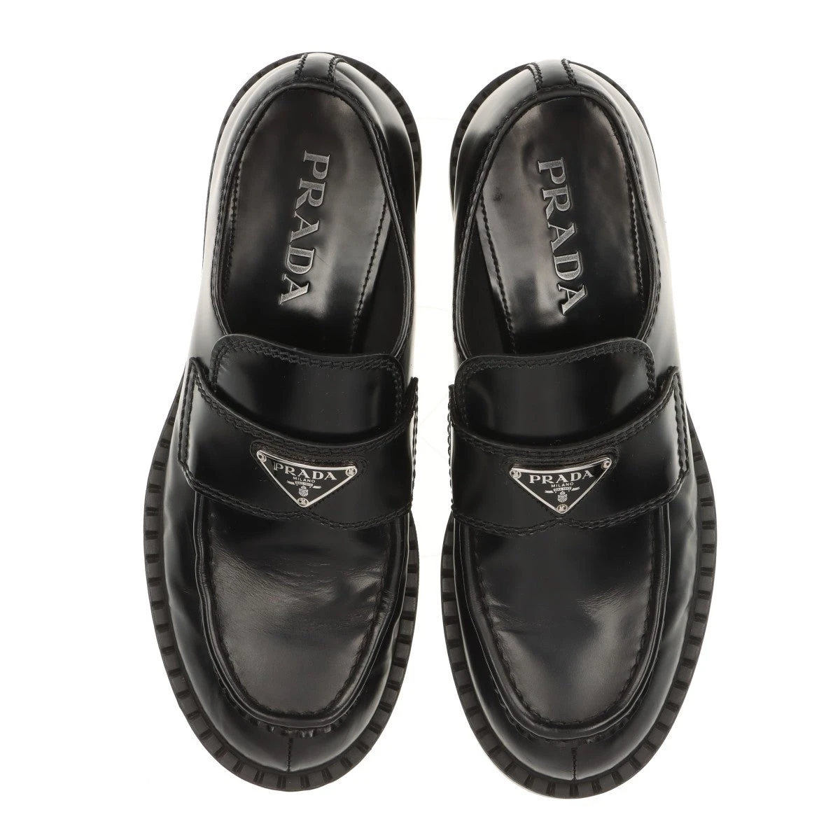 PRADA ブラック ローファー 6.5
