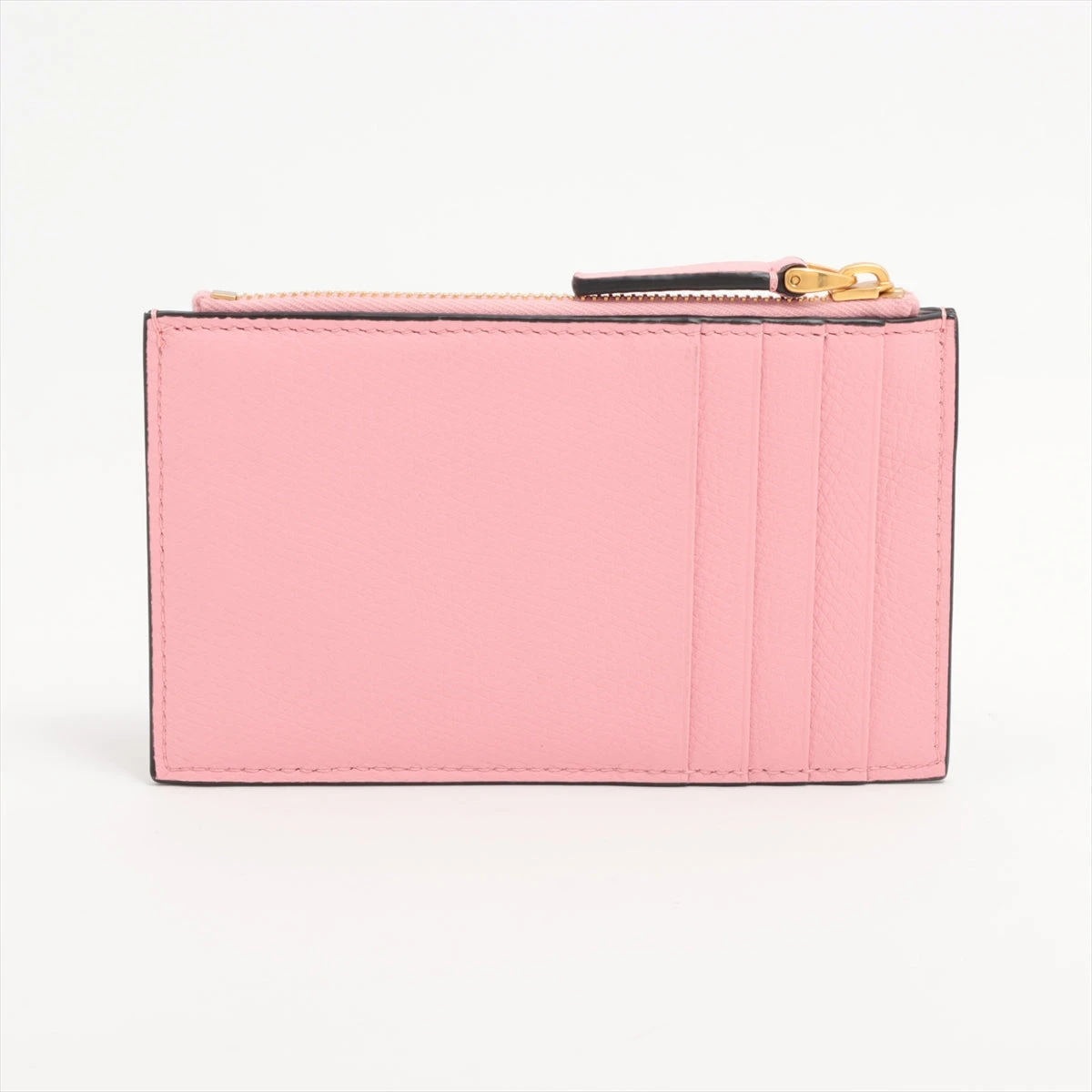 美品 ヴァレンティノ ガラヴァーニ Vロゴ ロング ウォレット 長財布 ピンク ヴァレンティノ ガラヴァーニのレディース財布、スタッズ輝くミニ財布