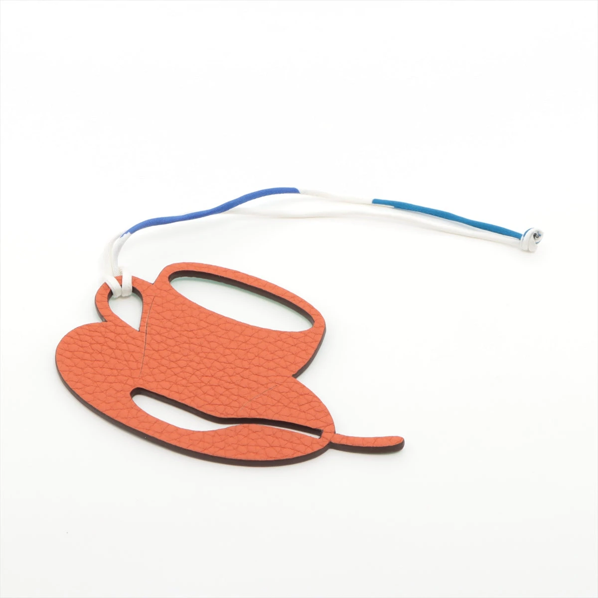 中古】エルメス プティアッシュ チャーム トゴ ブルー