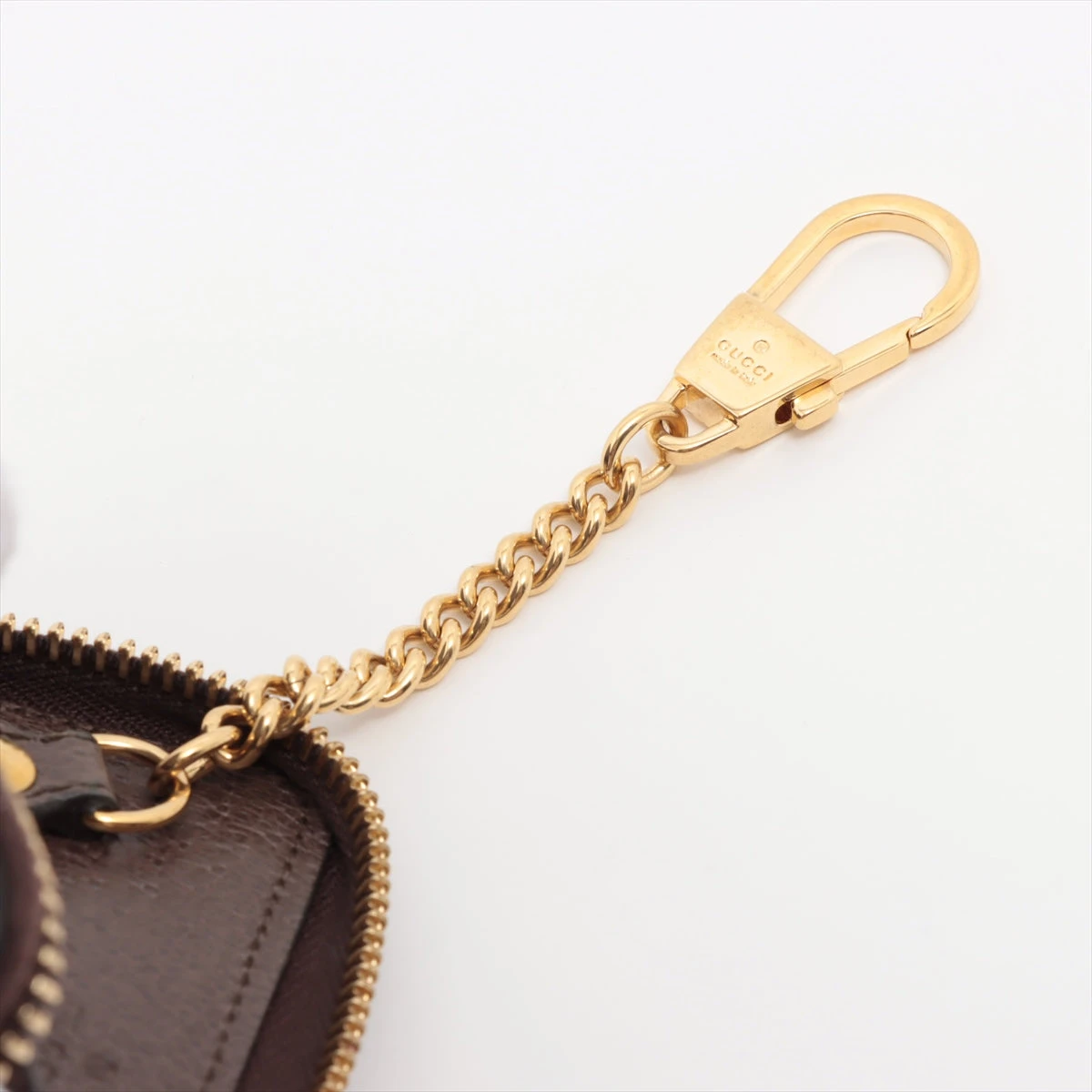 極美品 グッチ コインケース チェーン ストラップ GGスプリーム