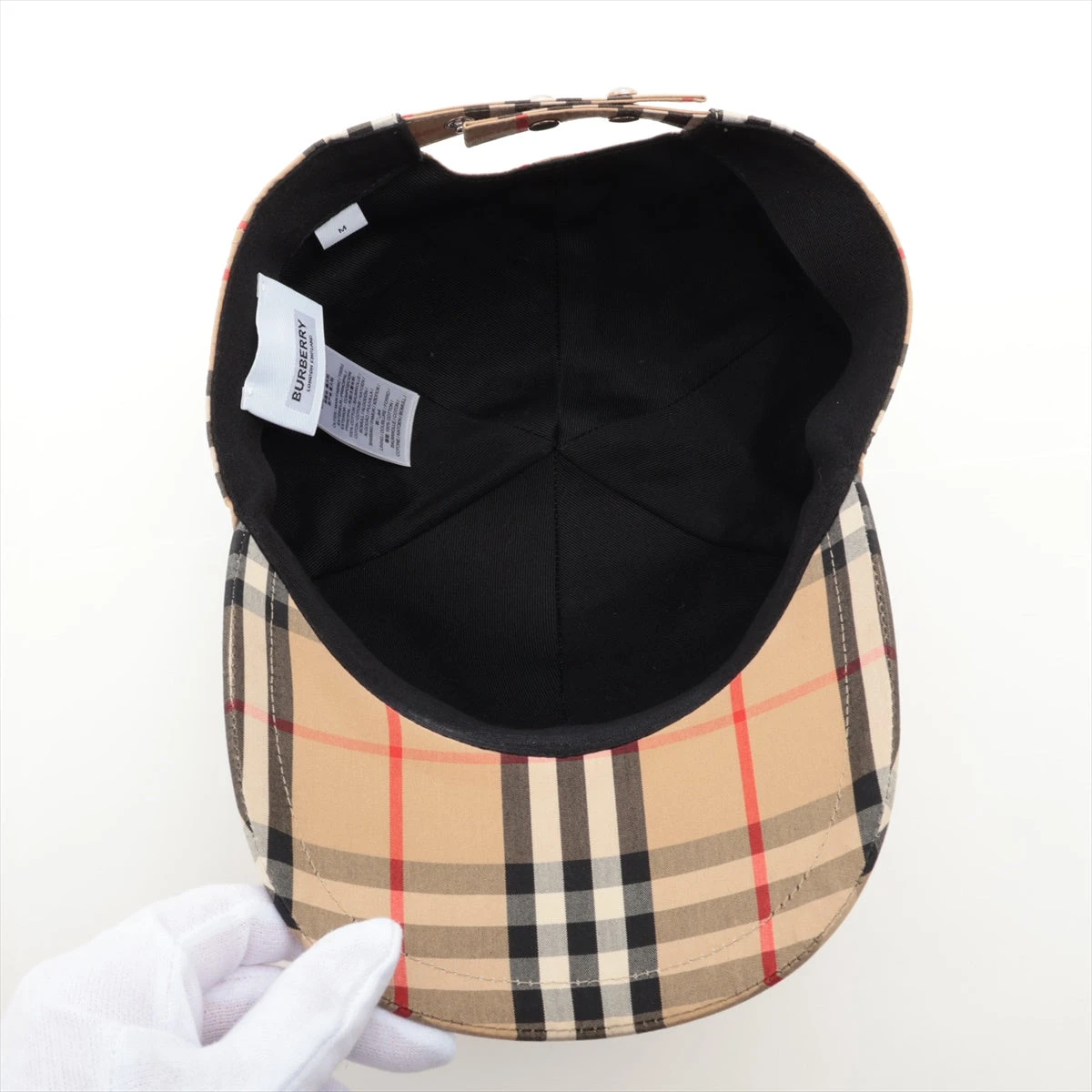 バーバリー コットン M TBロゴ キャップ バーバリー TBロゴ キャップ M コットン ベージュ A3333873