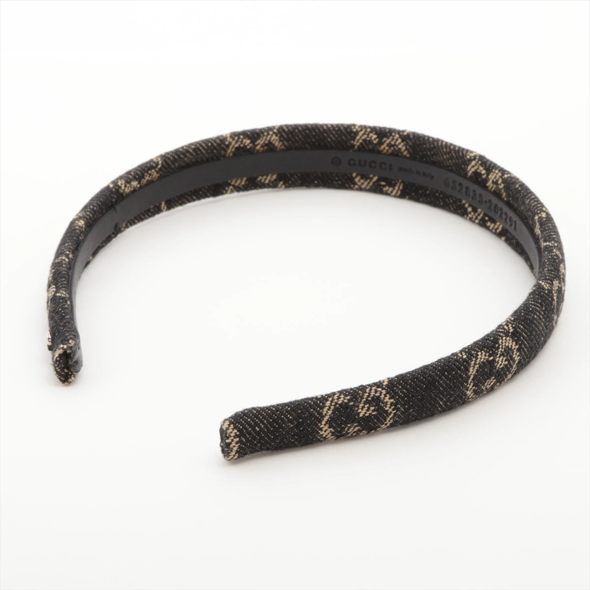 GUCCI デニムカチューシャ ネイビー 期間限定お値下げ】国内完売商品❗️gucci デニムカチューシャ