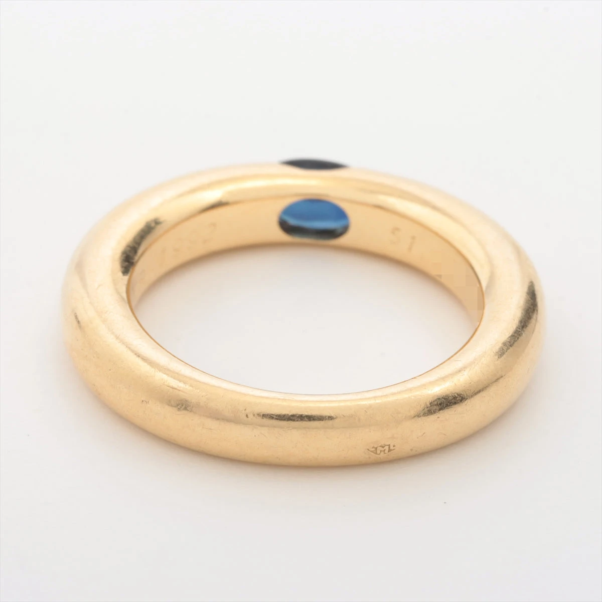 カルティエ エリプス サファイア リング 750(YG) 8.8g 51 サファイア