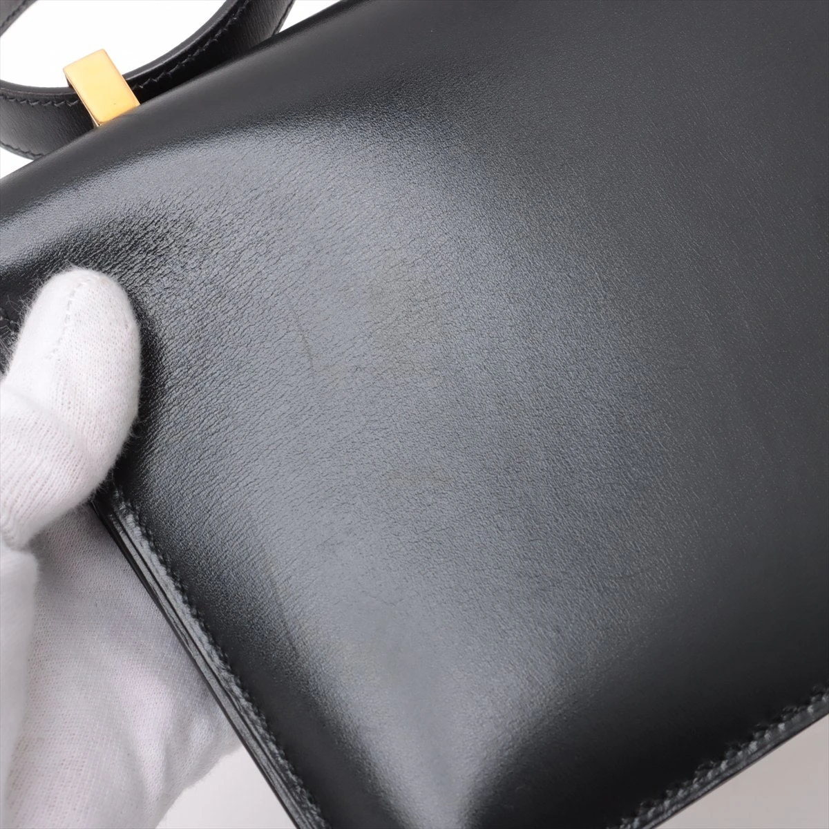 に*む様 HERMES ゴールド ブラック オープンリング 箱付き エルメス HERMES クルードゥHリング ゴールド K18ゴールド