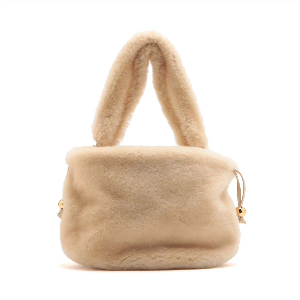 ボッテガヴェネタ ミディアム ザ バルブ ファー トートバッグ ベージュ  