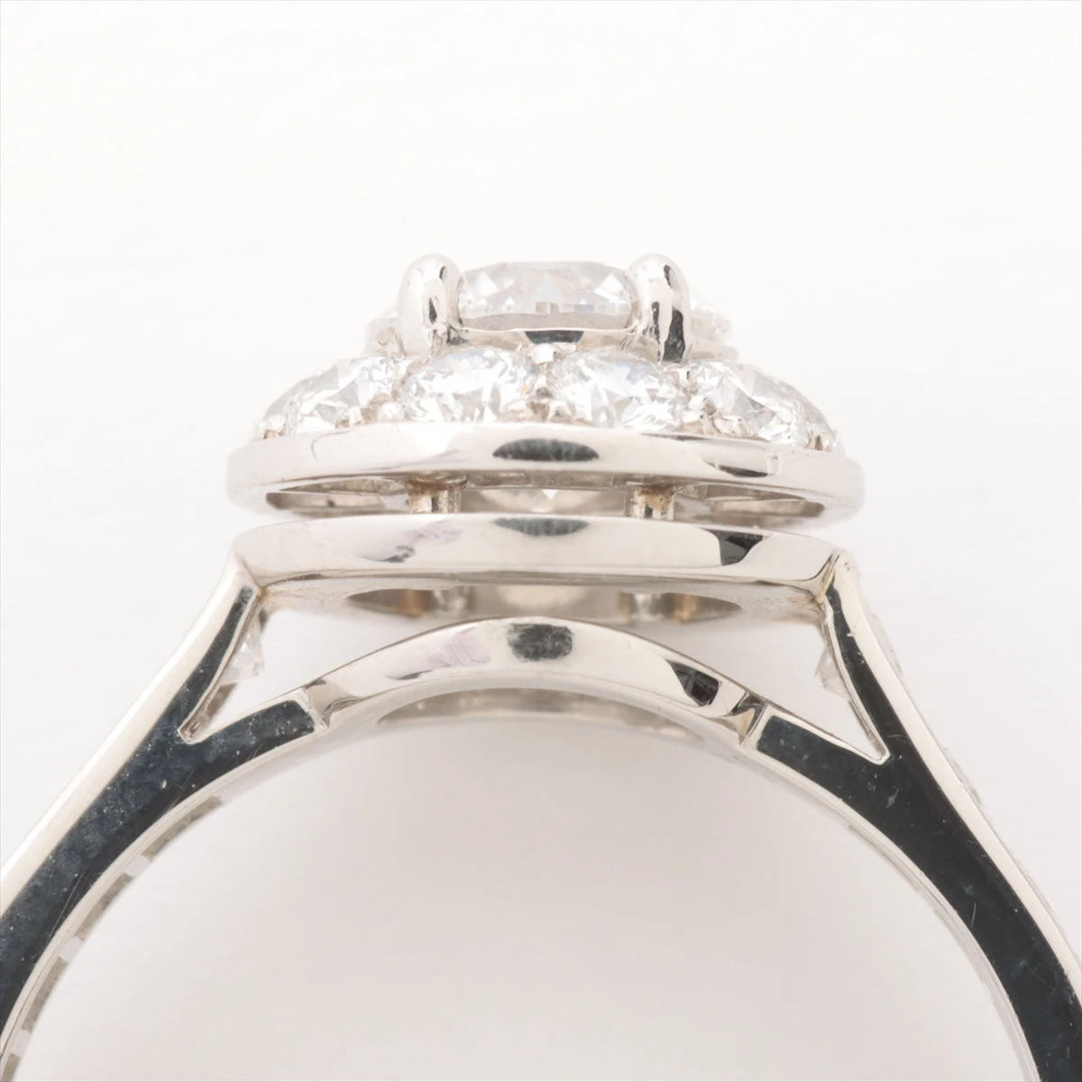 ヴァンクリーフ&アーペル イコーヌ ダイヤ リング Pt950 3.5g 0.51 E