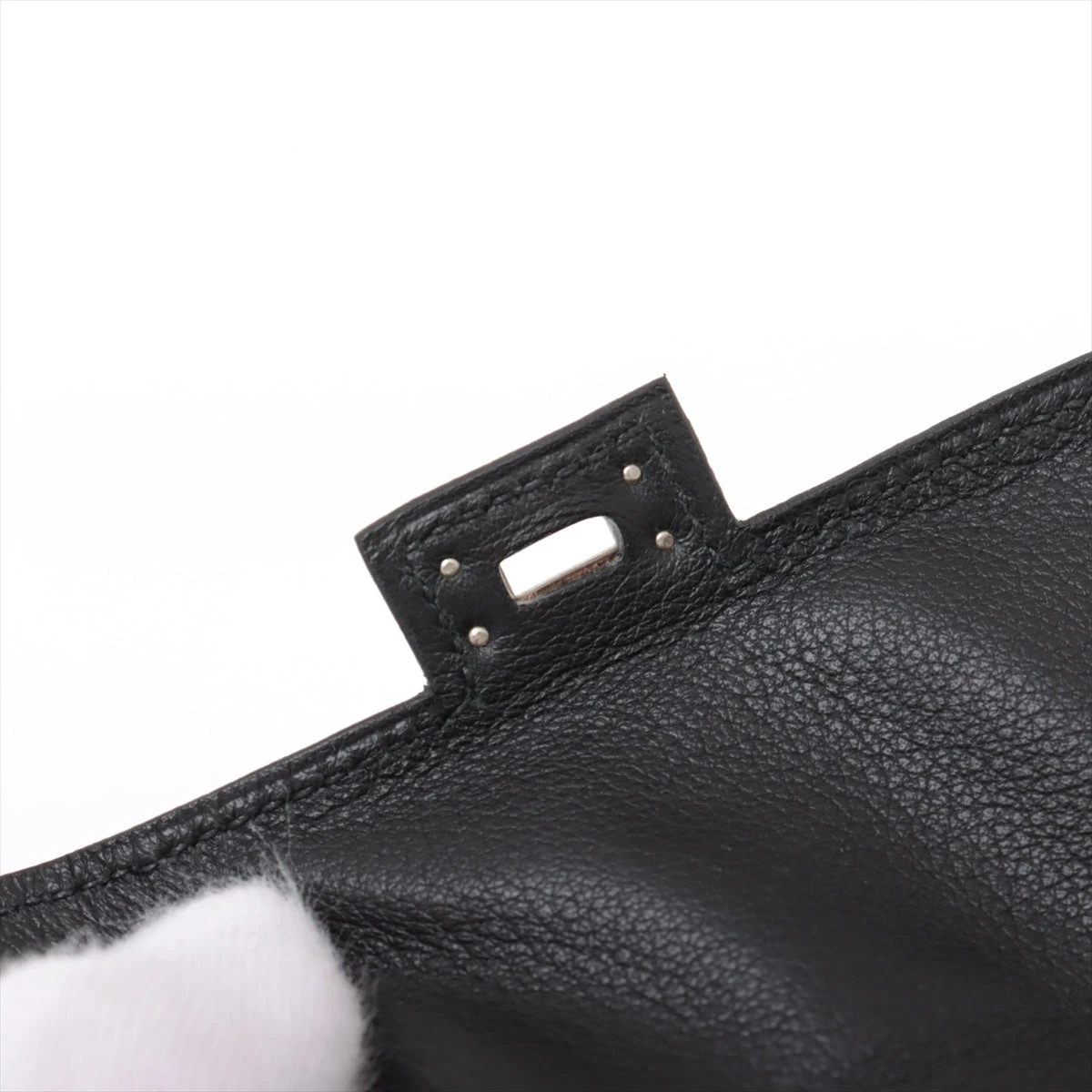 ♡リラったか様♡ エルメス ケリーウォレット 黒 シルバー金具 D刻