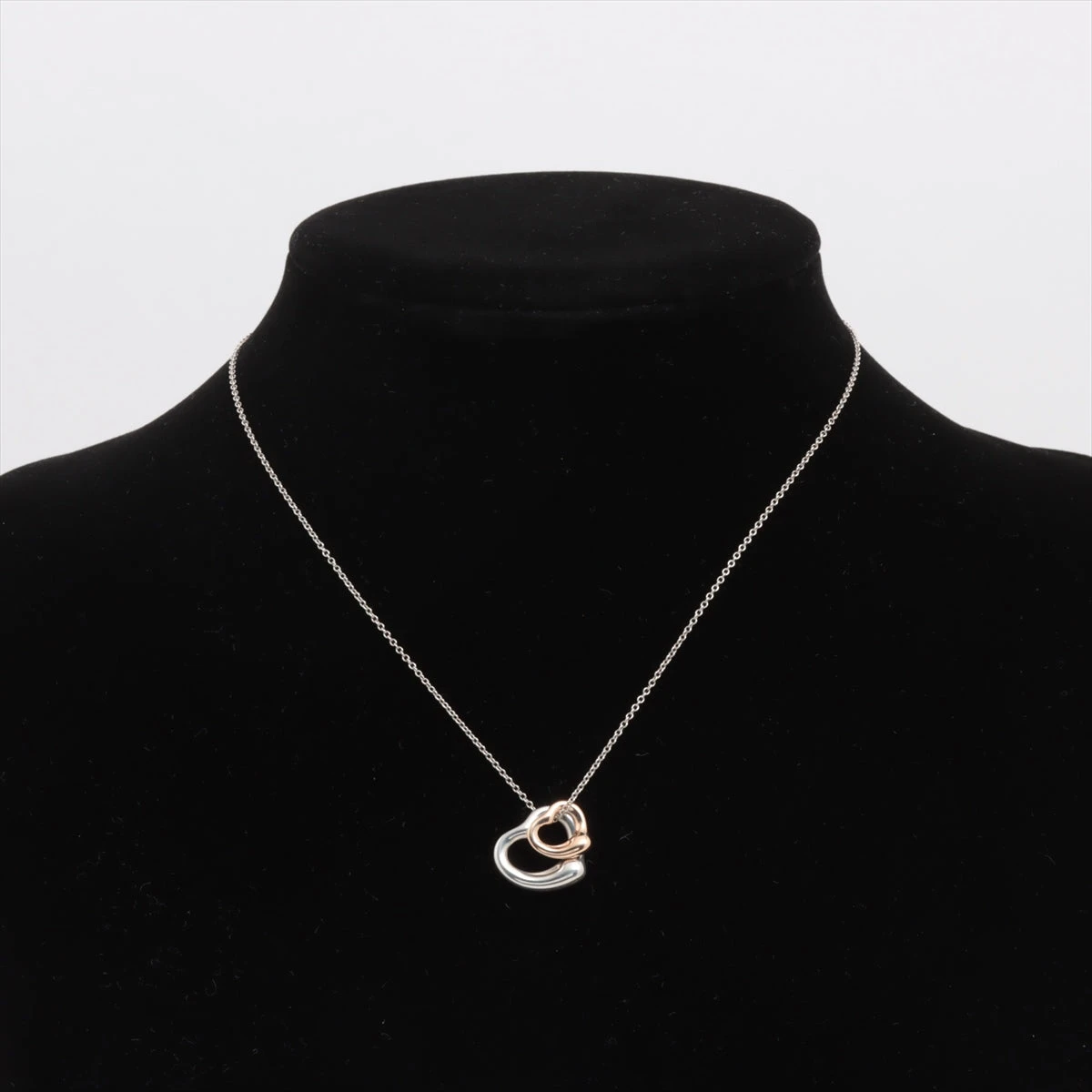 ティファニー ダブルオープンハート ネックレス 925×750 4.4g