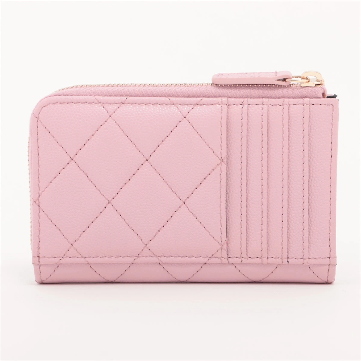 【実用性◎】CHANEL フラグメントケース L字ジップ 人気のフラグメントケース】シャネル ミニ財布 L字ジップ
