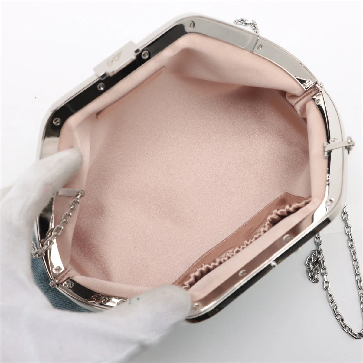 ロジェ・ヴィヴィエ☆デニム スクエアショルダーバッグ デニム Roger Vivier(ロジェ・ヴィヴィエ) バッグ・カバン