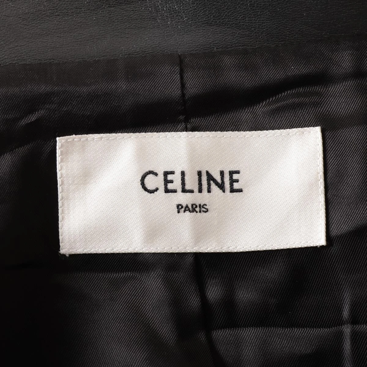 セリーヌ エディ期 キャメル×シルク ジャケット 46 メンズ ブラウン